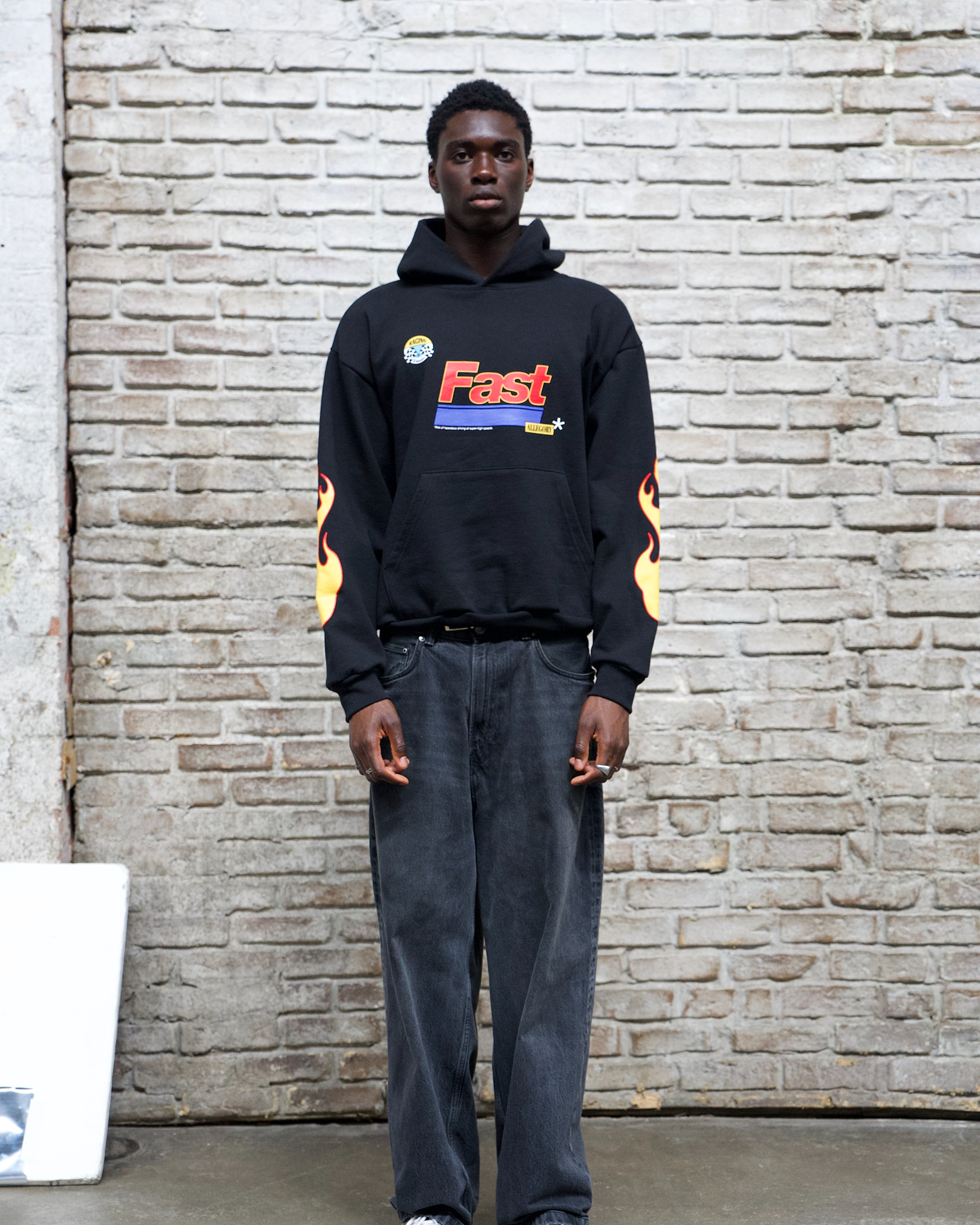 Fast* Hoodie / Black-4