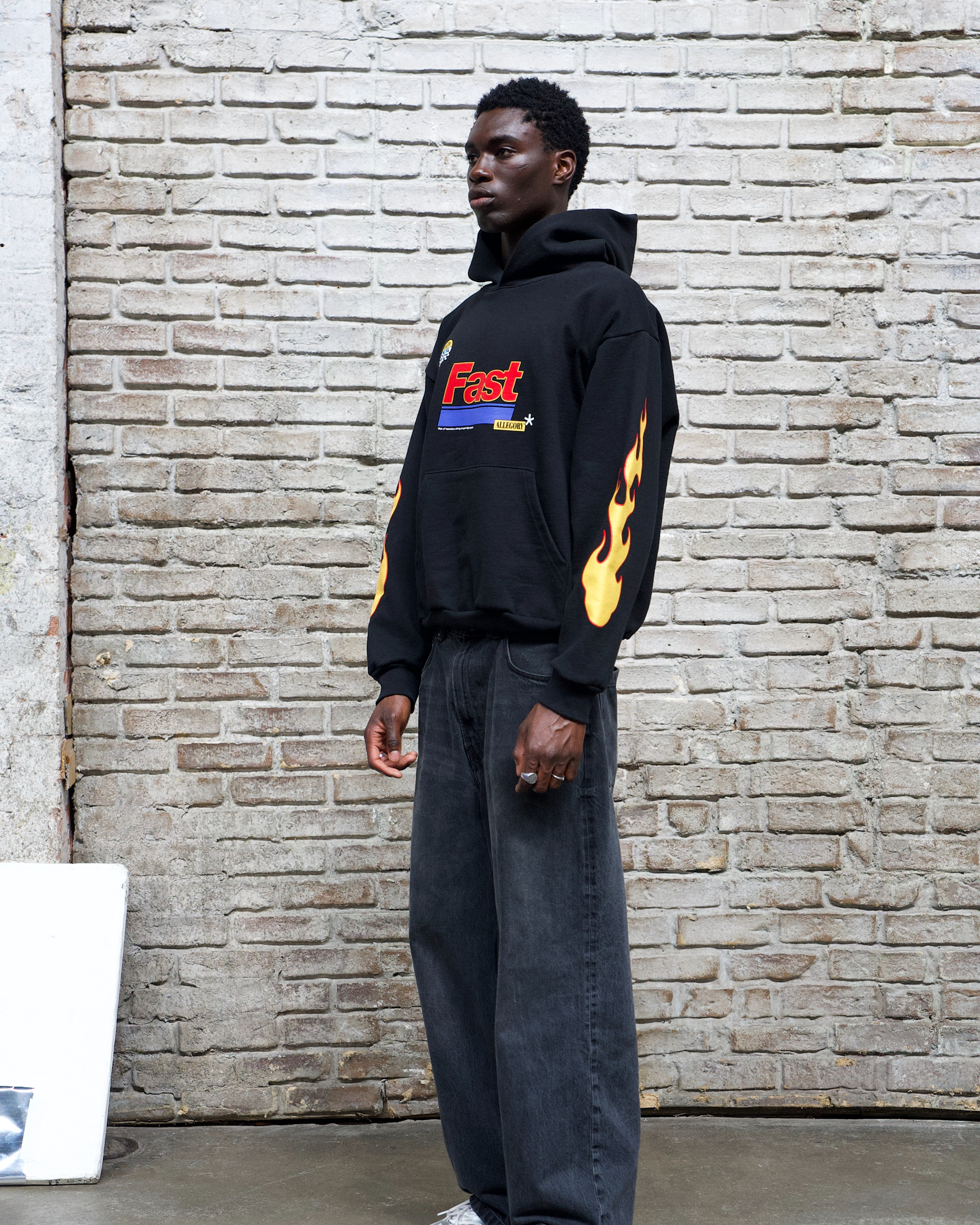 Fast* Hoodie / Black-5