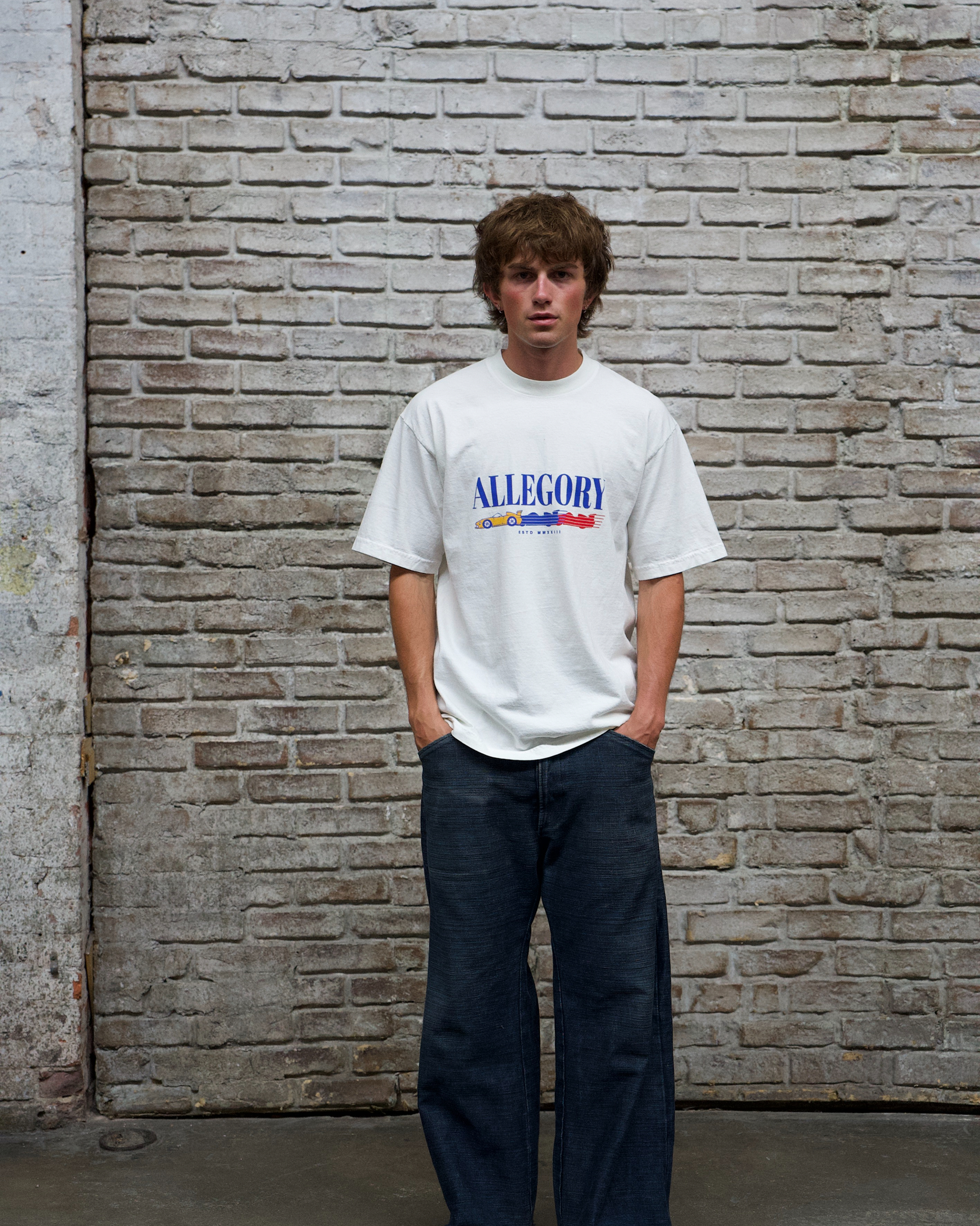 Allegory Gradient Car Tee / Off White-3