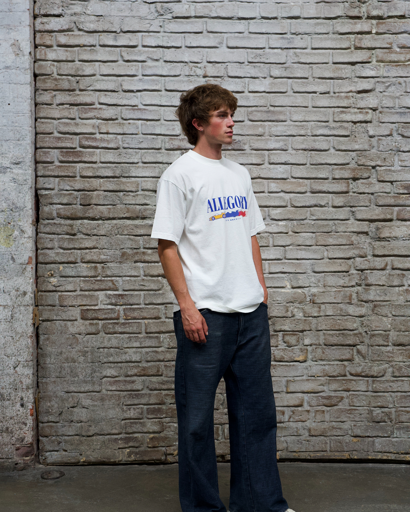 Allegory Gradient Car Tee / Off White