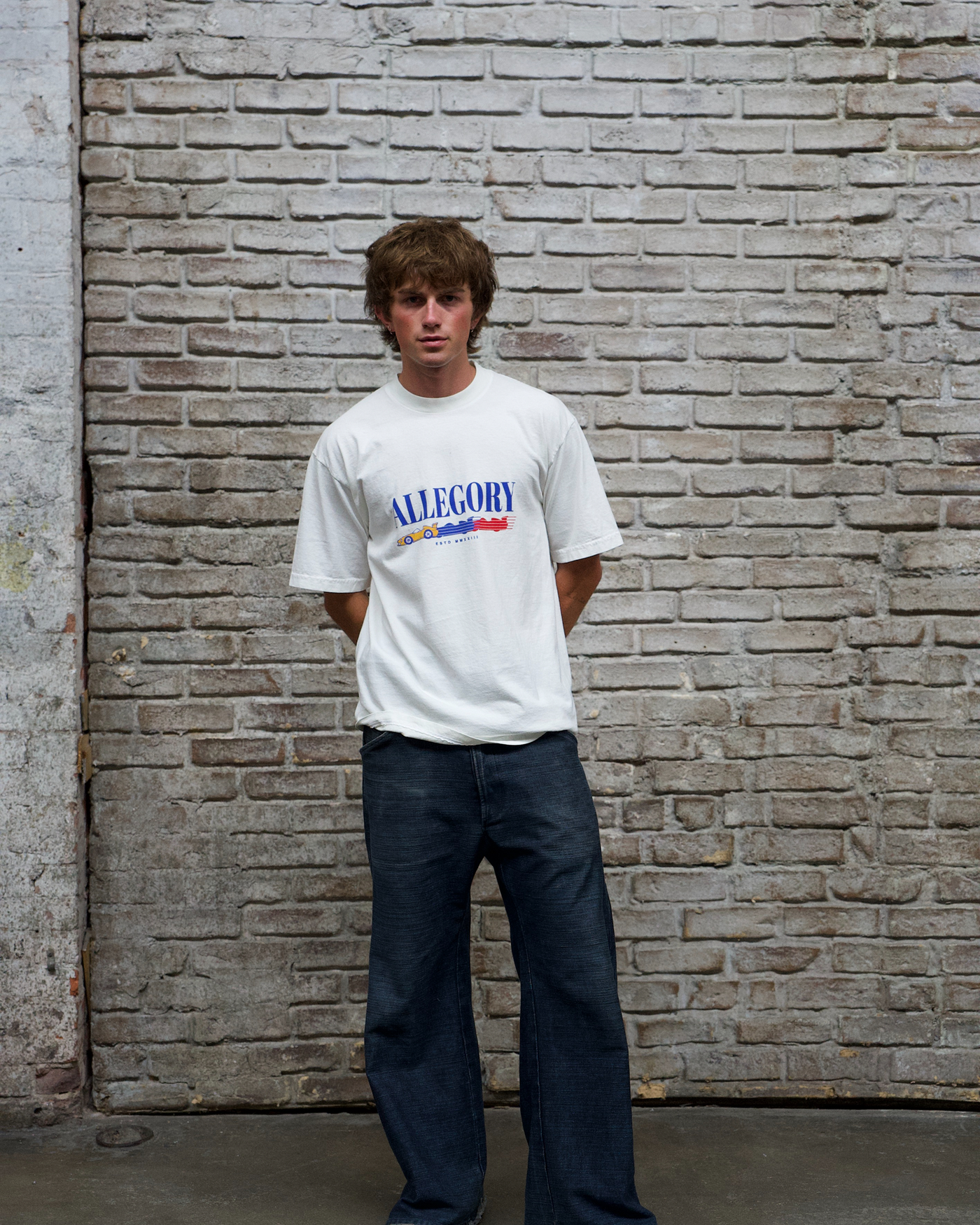 Allegory Gradient Car Tee / Off White