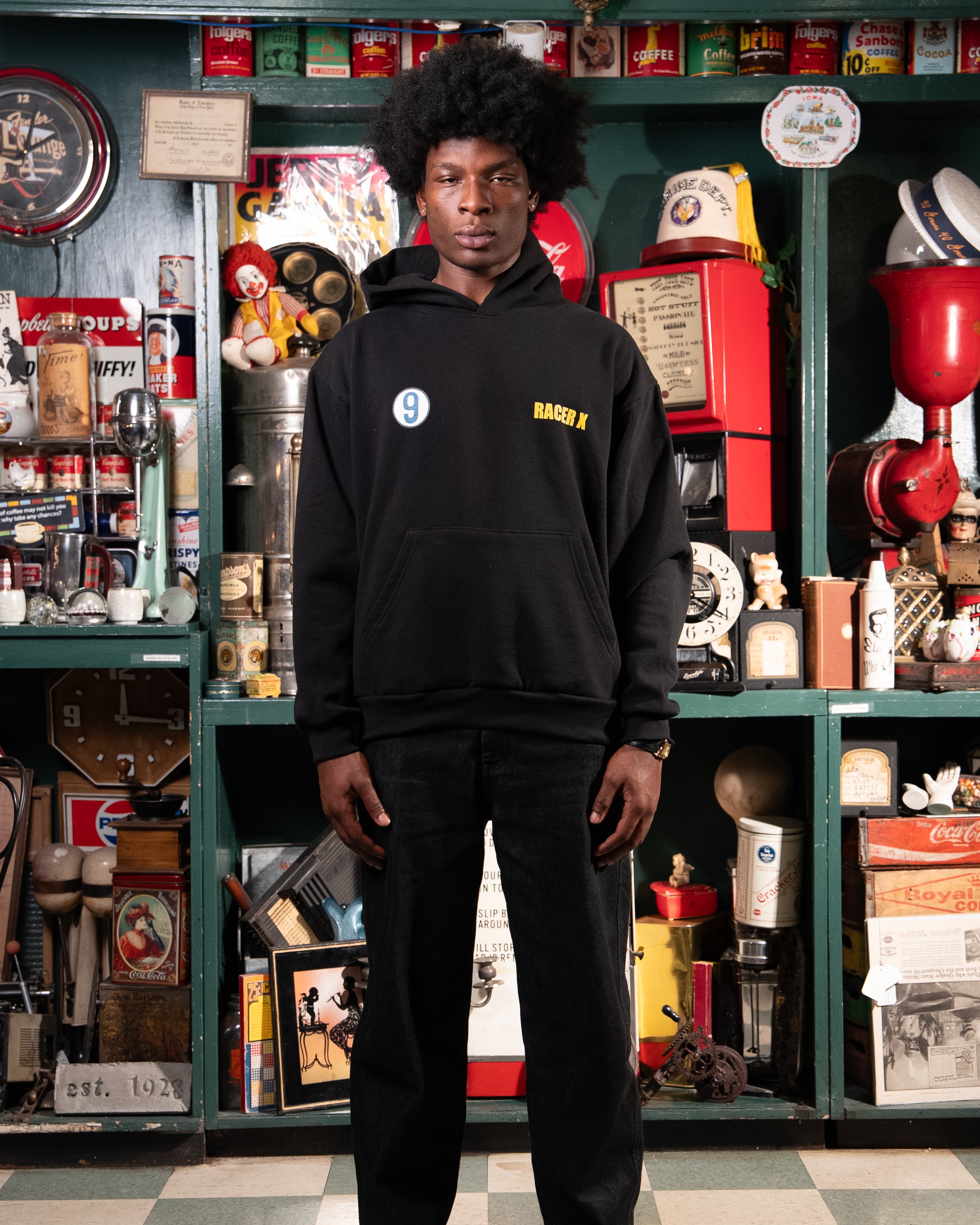 Car No.9 For Speed Racer™ Hoodie / Black-5