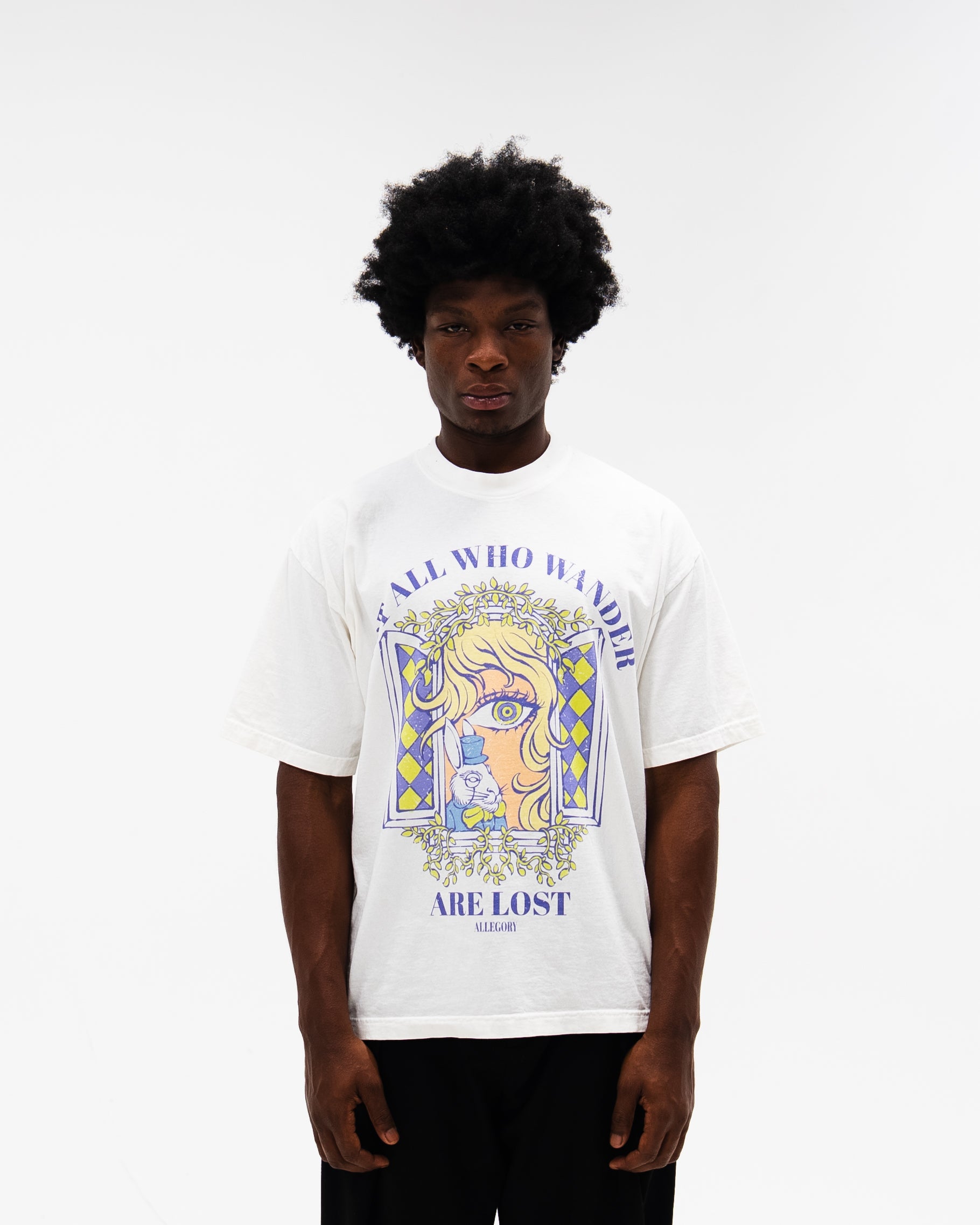 Not All Who Wander Are Lost Tee / Off White-3