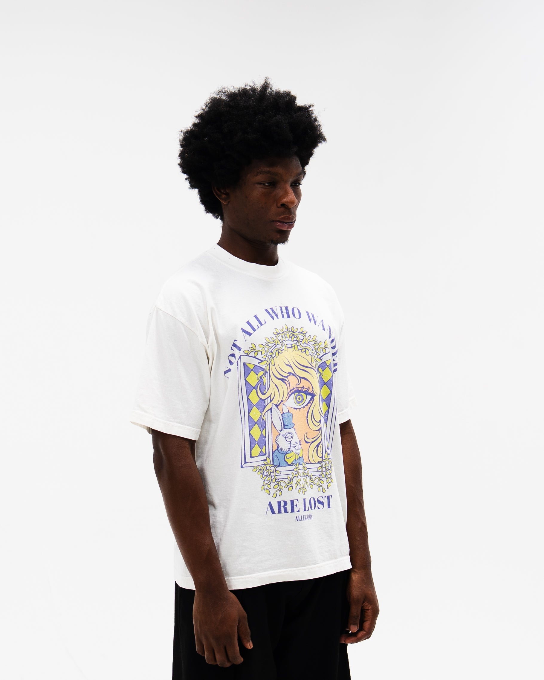 Not All Who Wander Are Lost Tee / Off White-4