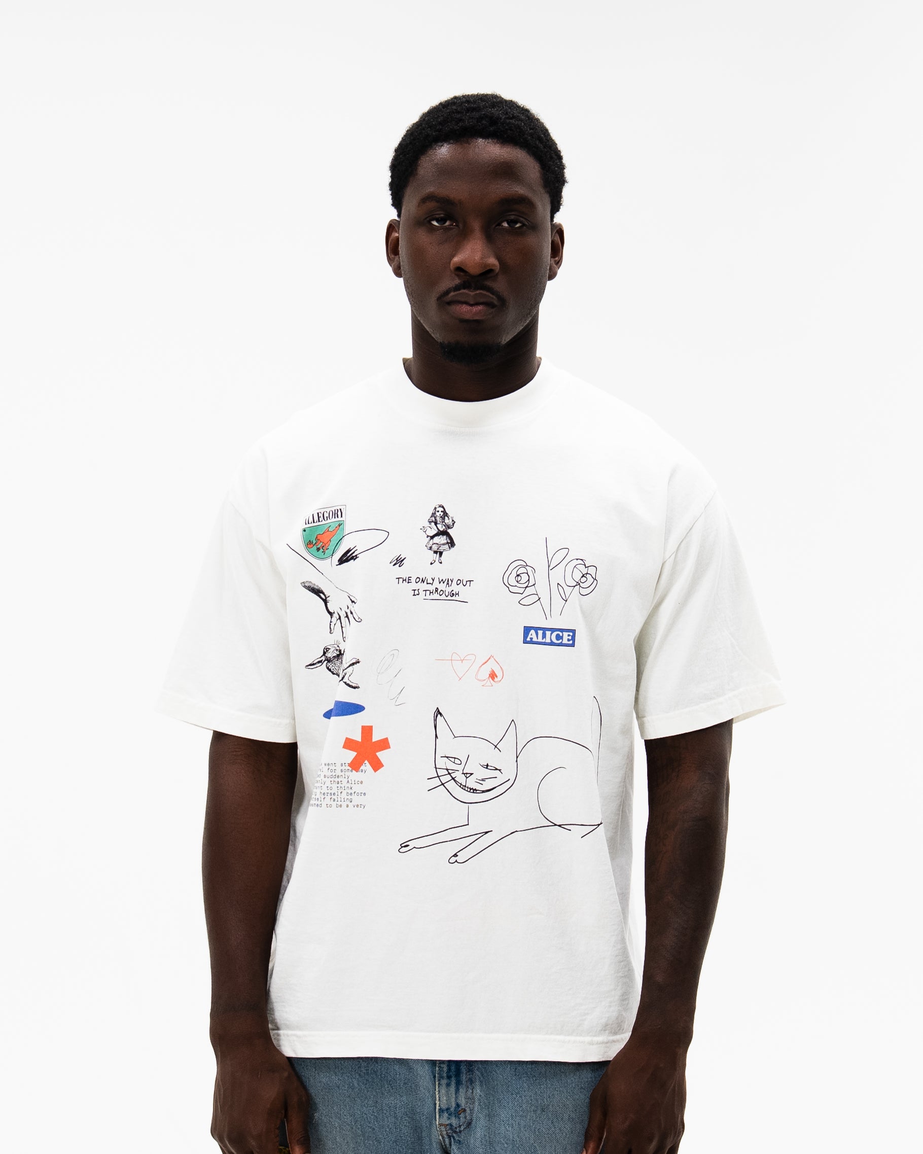 Rabbit Hole Tee / Off White-3