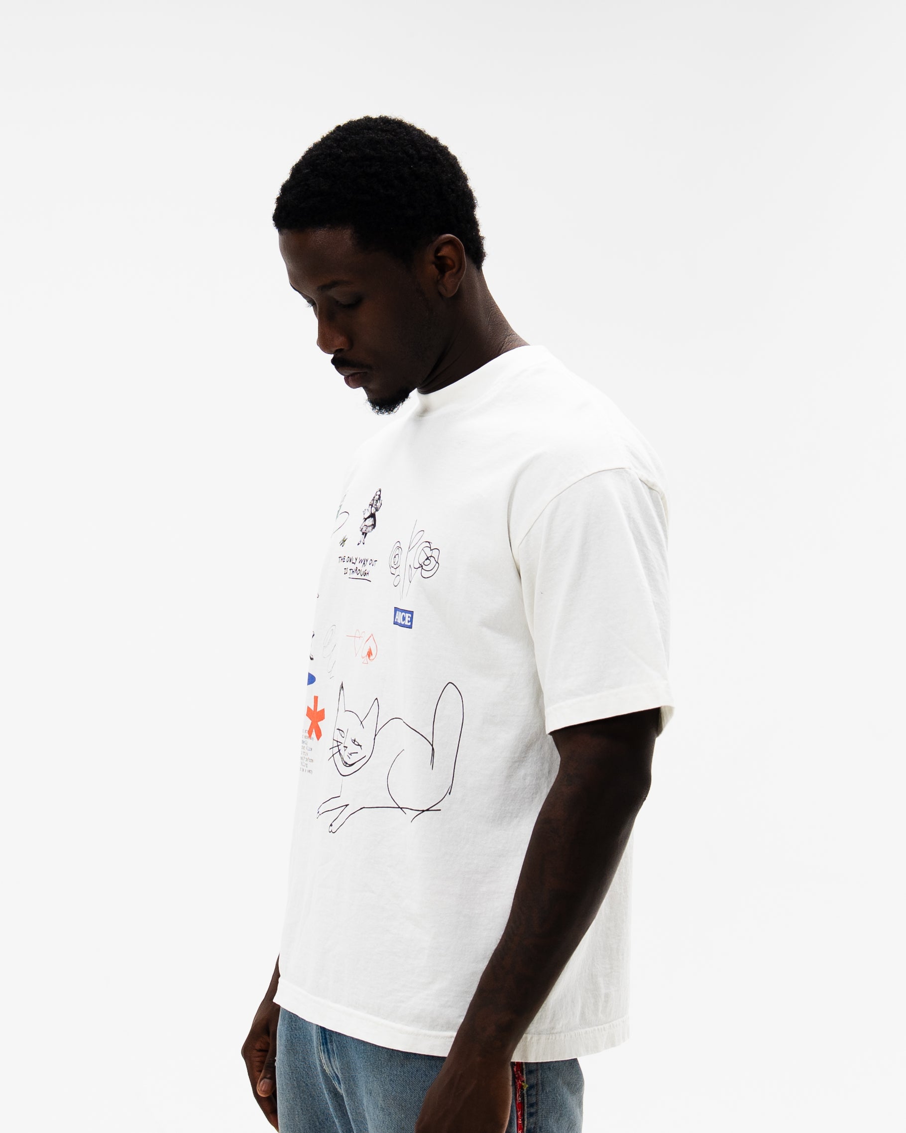 Rabbit Hole Tee / Off White-4