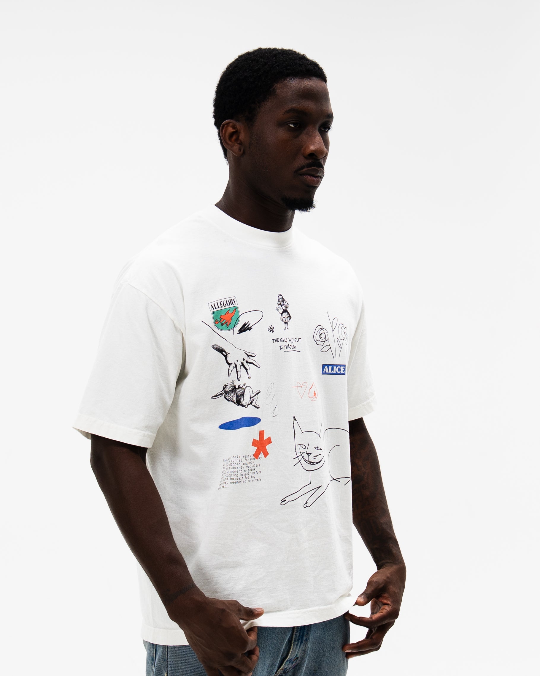 Rabbit Hole Tee / Off White-5