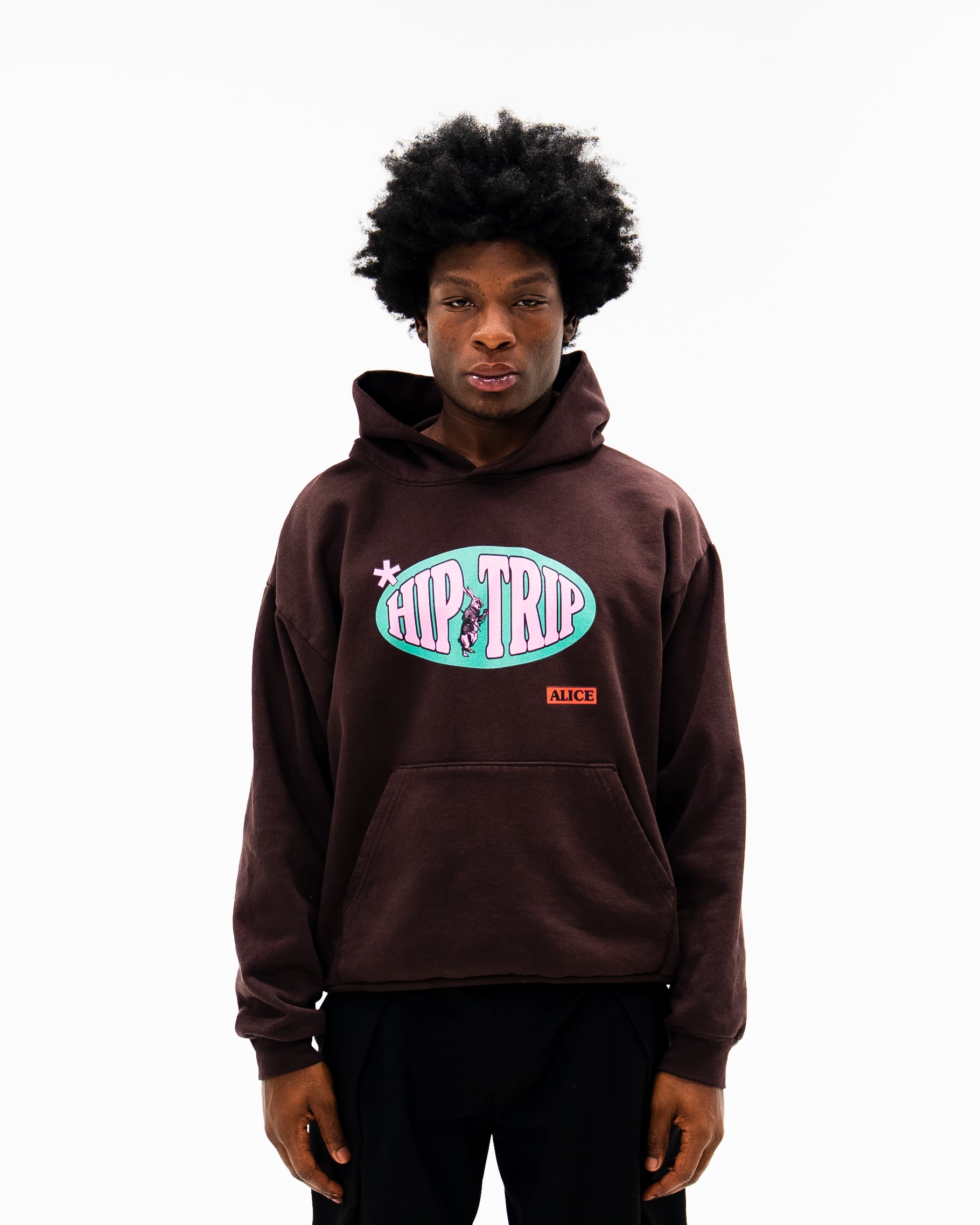 Hip Trip Hoodie / Brown-3