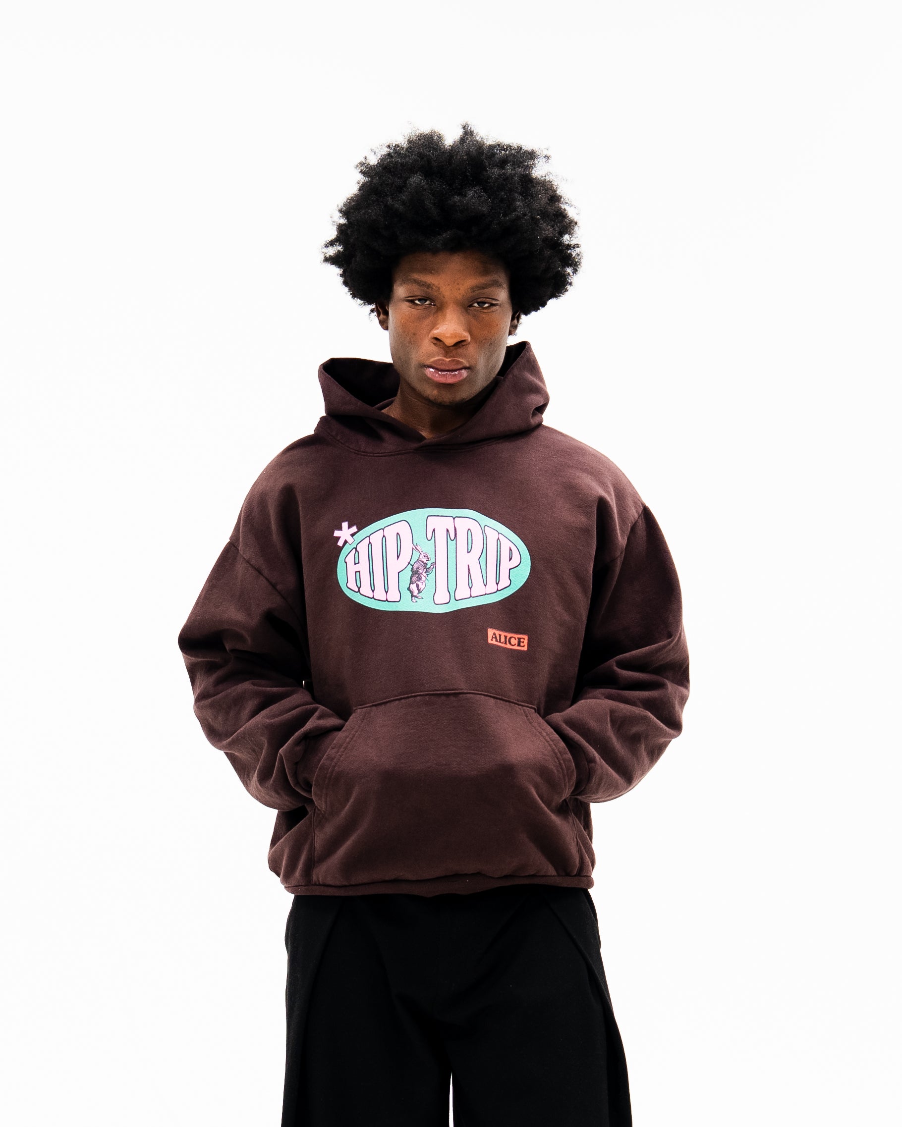 Hip Trip Hoodie / Brown-6