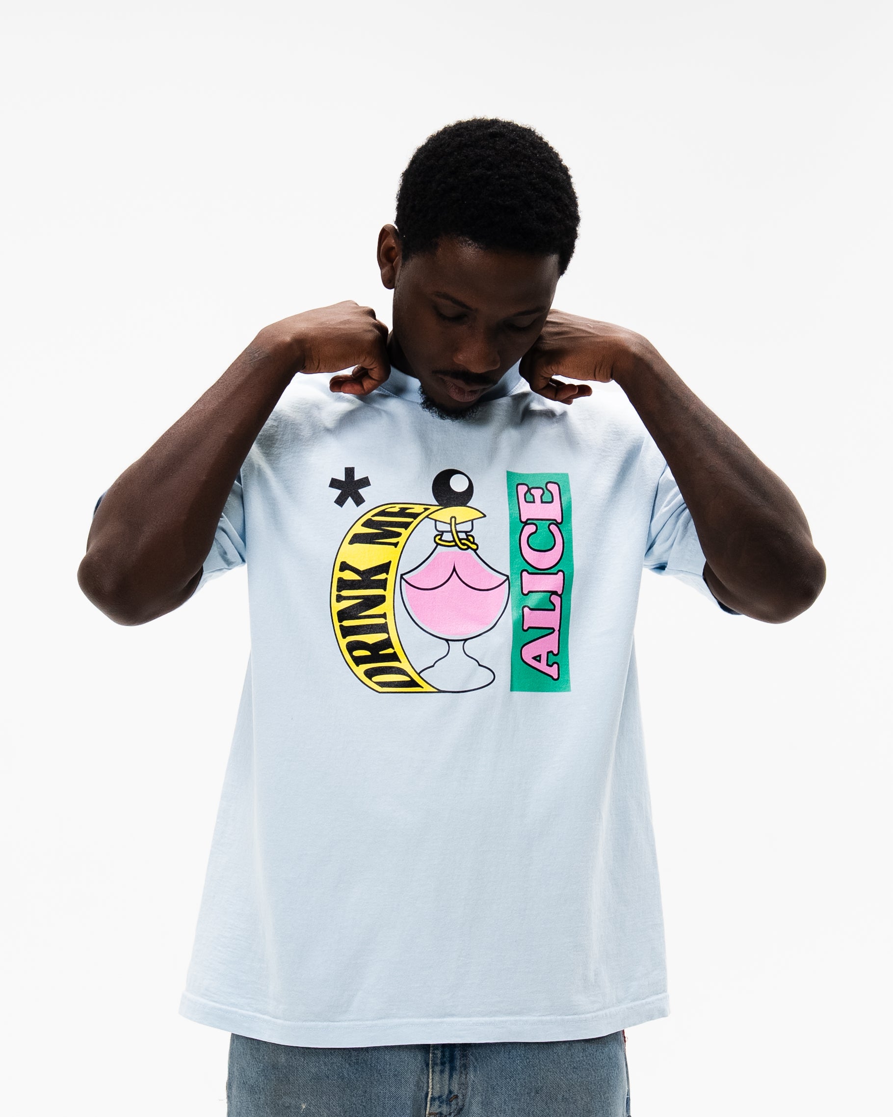 Drink Me Tee / Cloud Blue-6