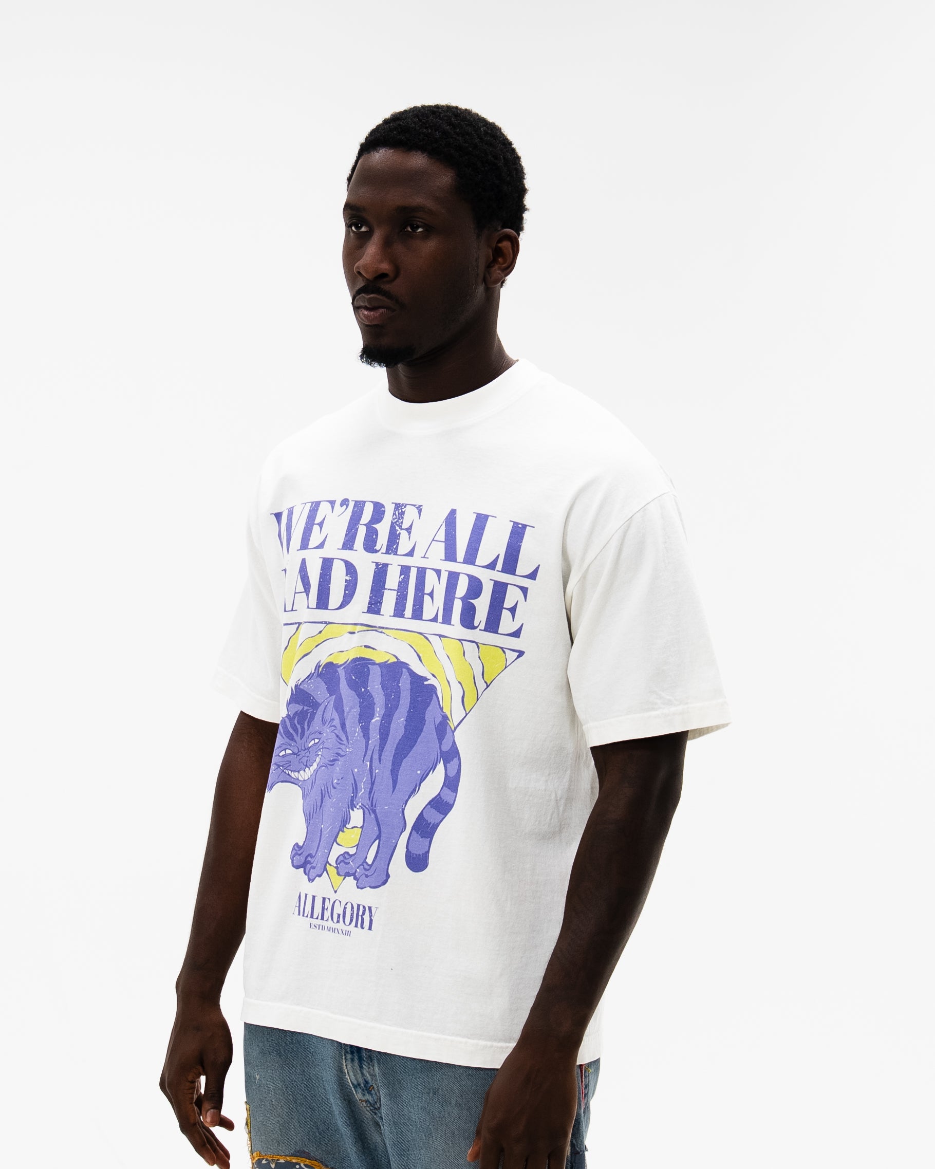 We're All Mad Here Tee / Off White-4