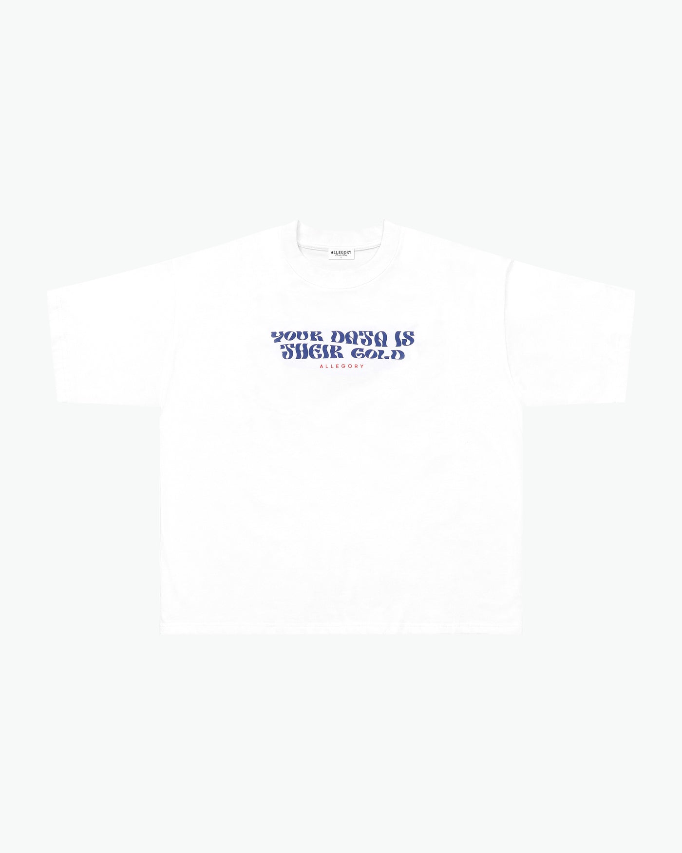 Data Mining Heavyweight Cropped Fit Tee / White