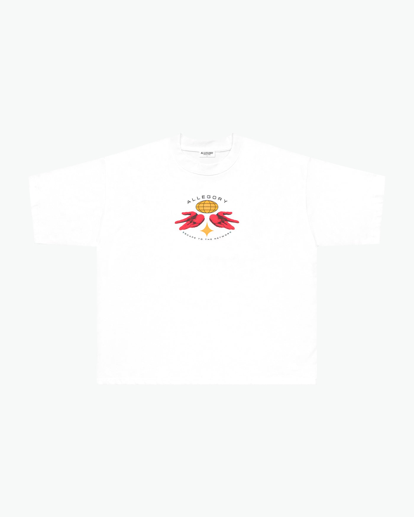 Escape To The Network Heavyweight Tee / White