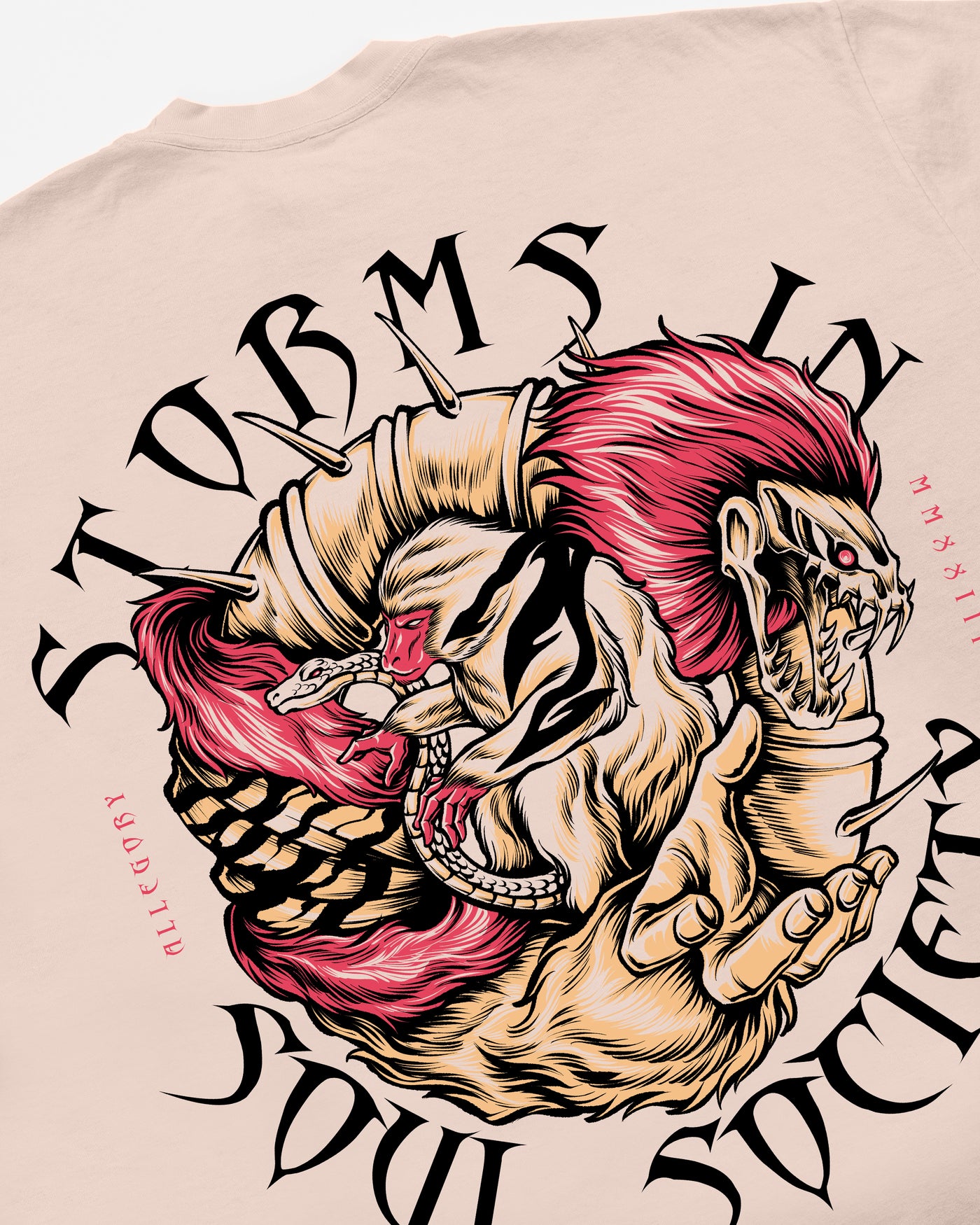 Storms In Soul Society Tee / Cream