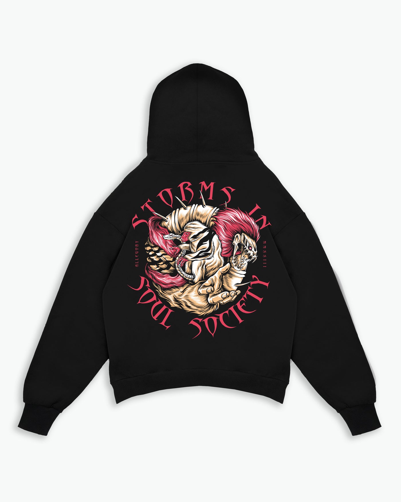 Storms In Soul Society Hoodie / Black