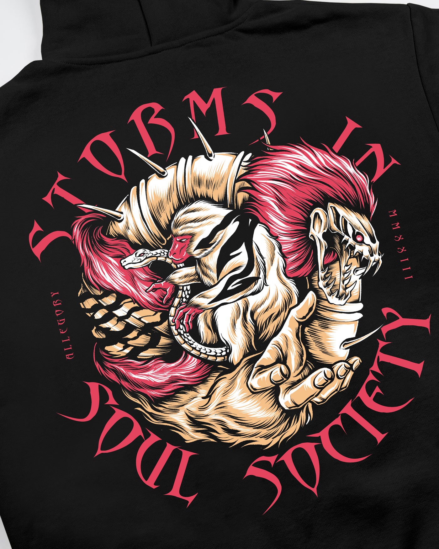 Storms In Soul Society Hoodie / Black