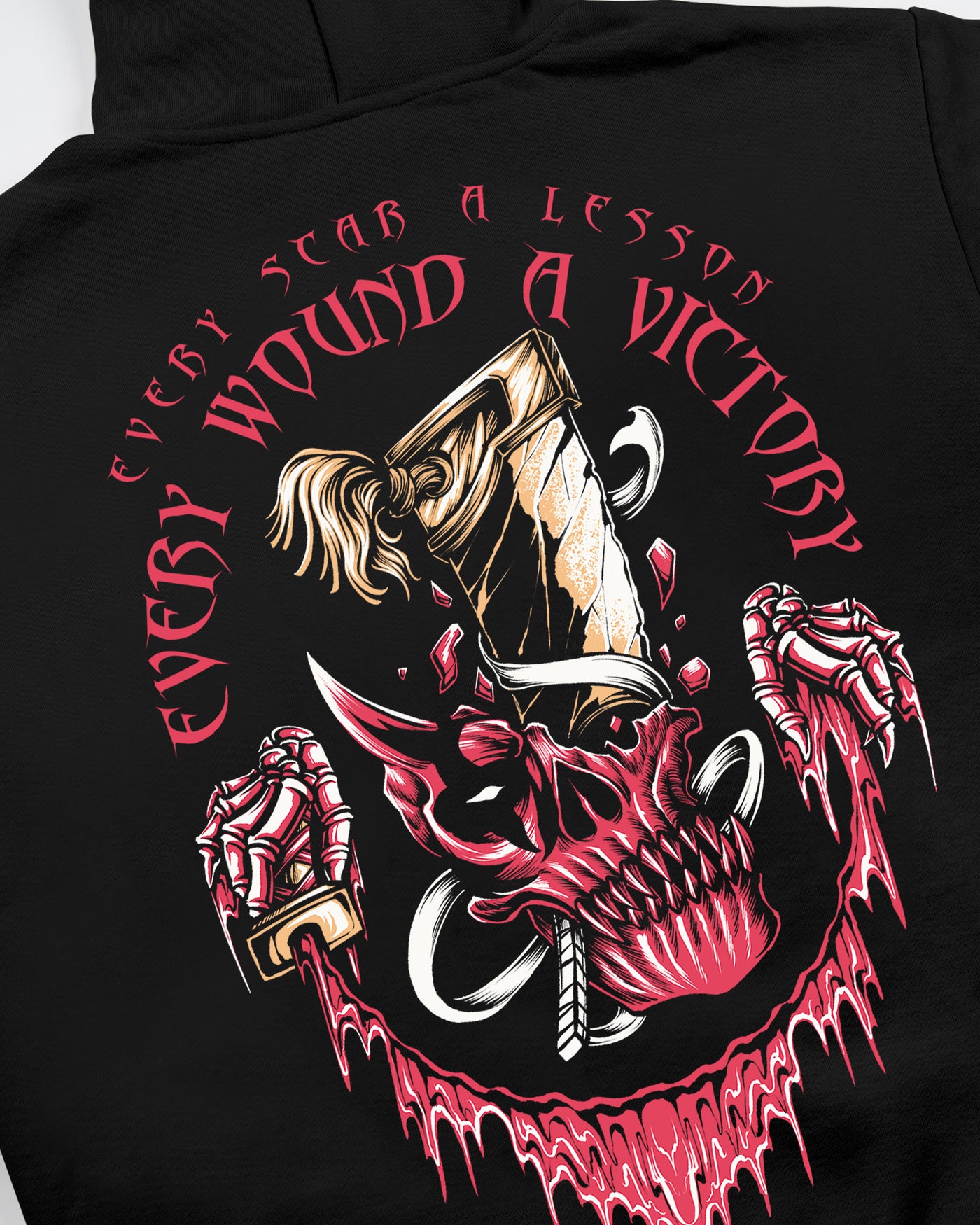 Every Scar A Lesson Hoodie / Black