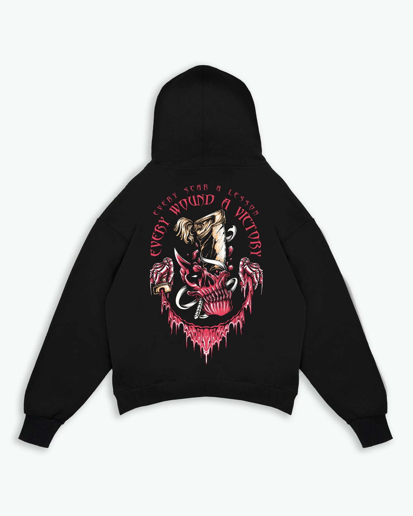 Every Scar A Lesson Hoodie / Black