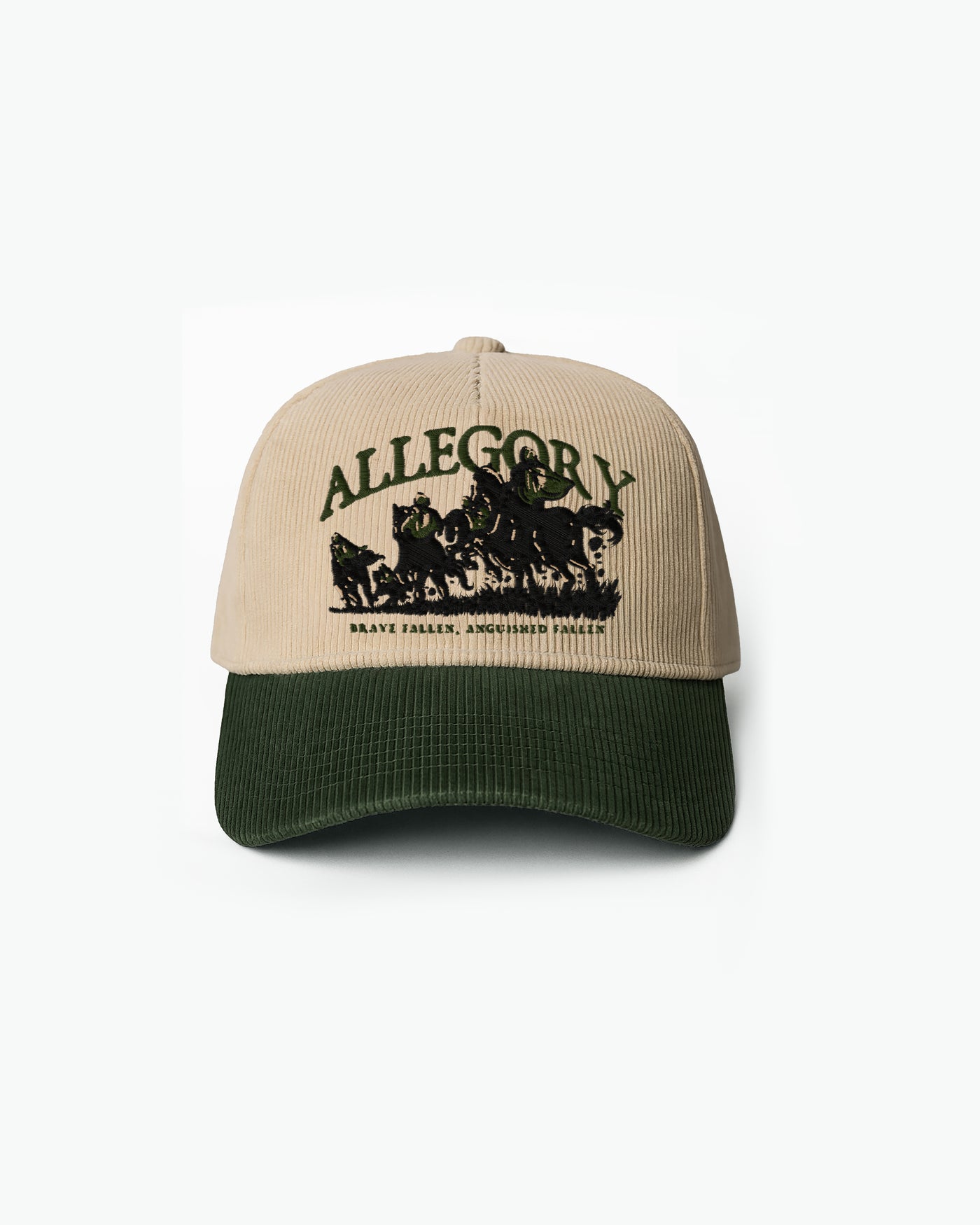 My Soldiers Rage Premium Corduroy Hat / Cream / Army Green
