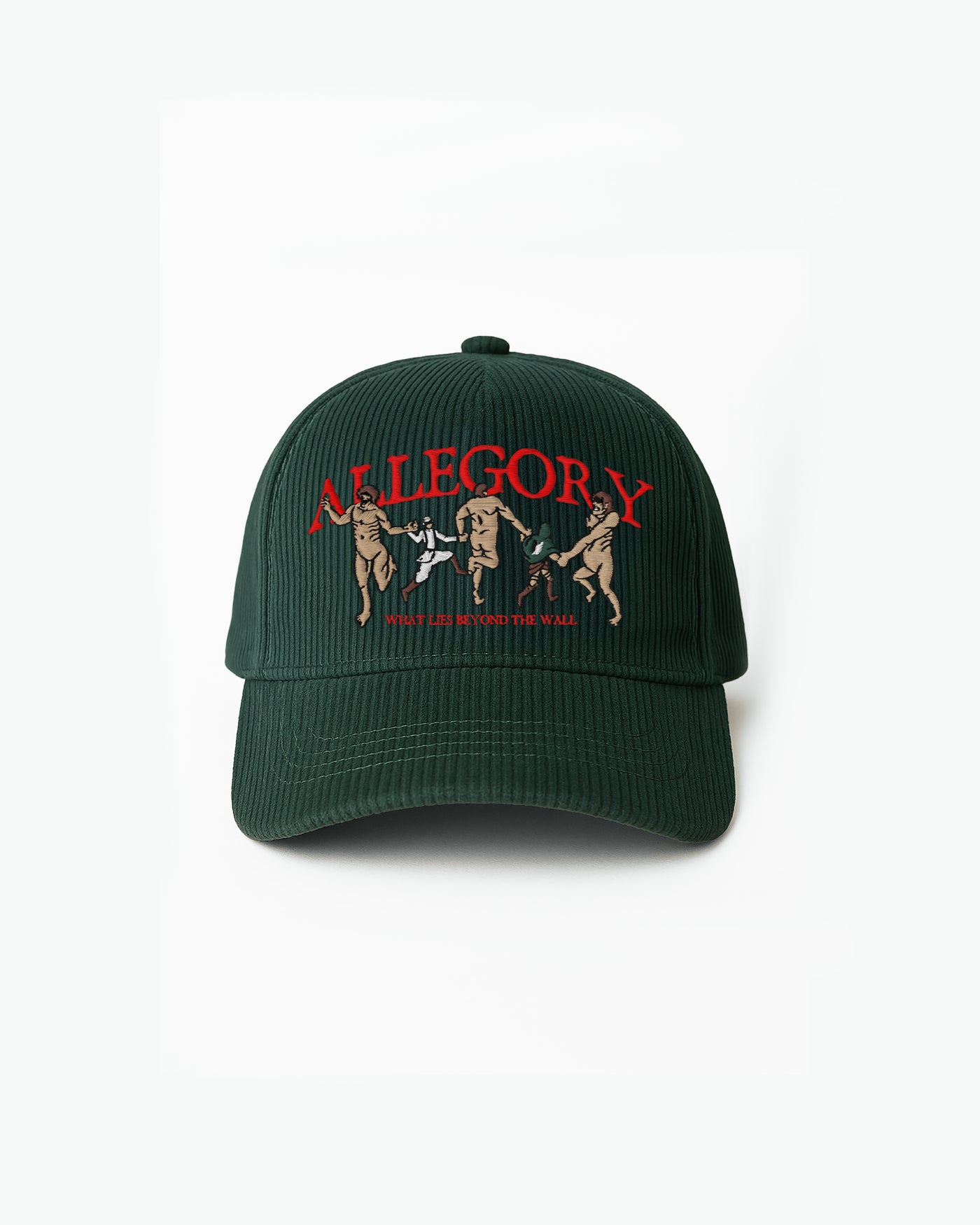 What Lies Beyond The Wall Premium Corduroy Hat / Army Green