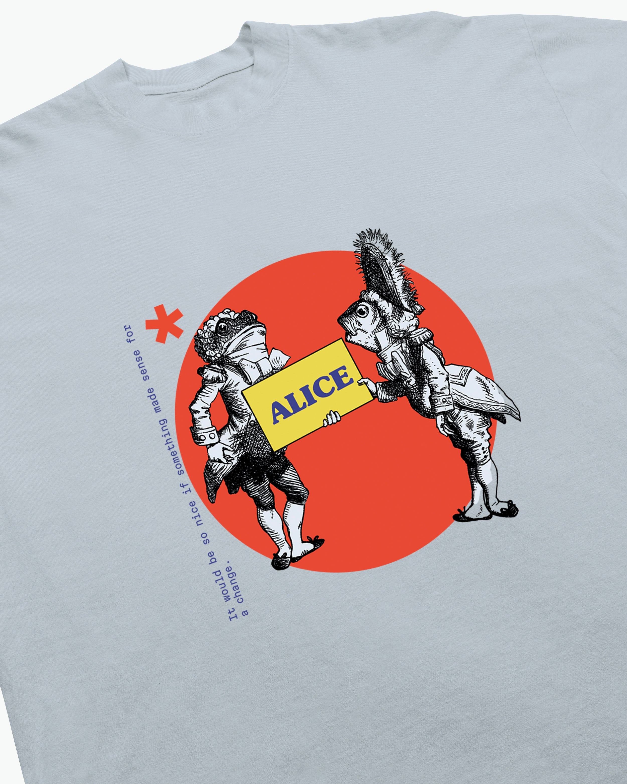 Fish and Frog Tee / Cloud Blue-2