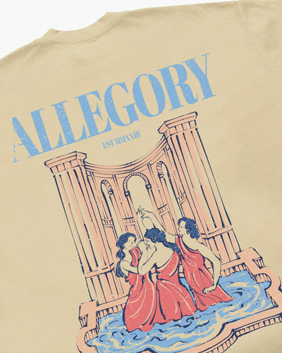Fountain of Youth Tee / Washed Gold