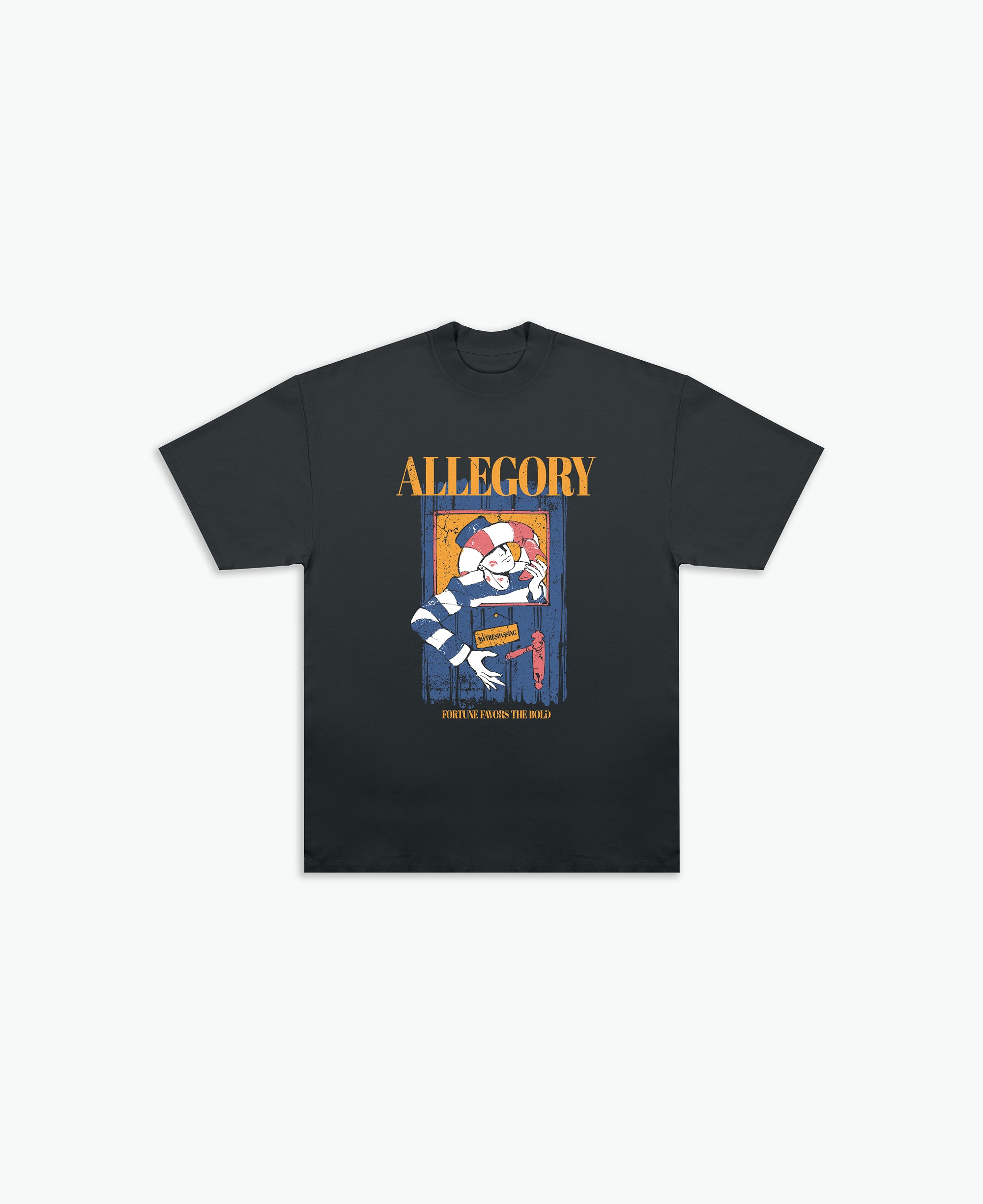 Fortune Favors The Bold Tee / Charcoal