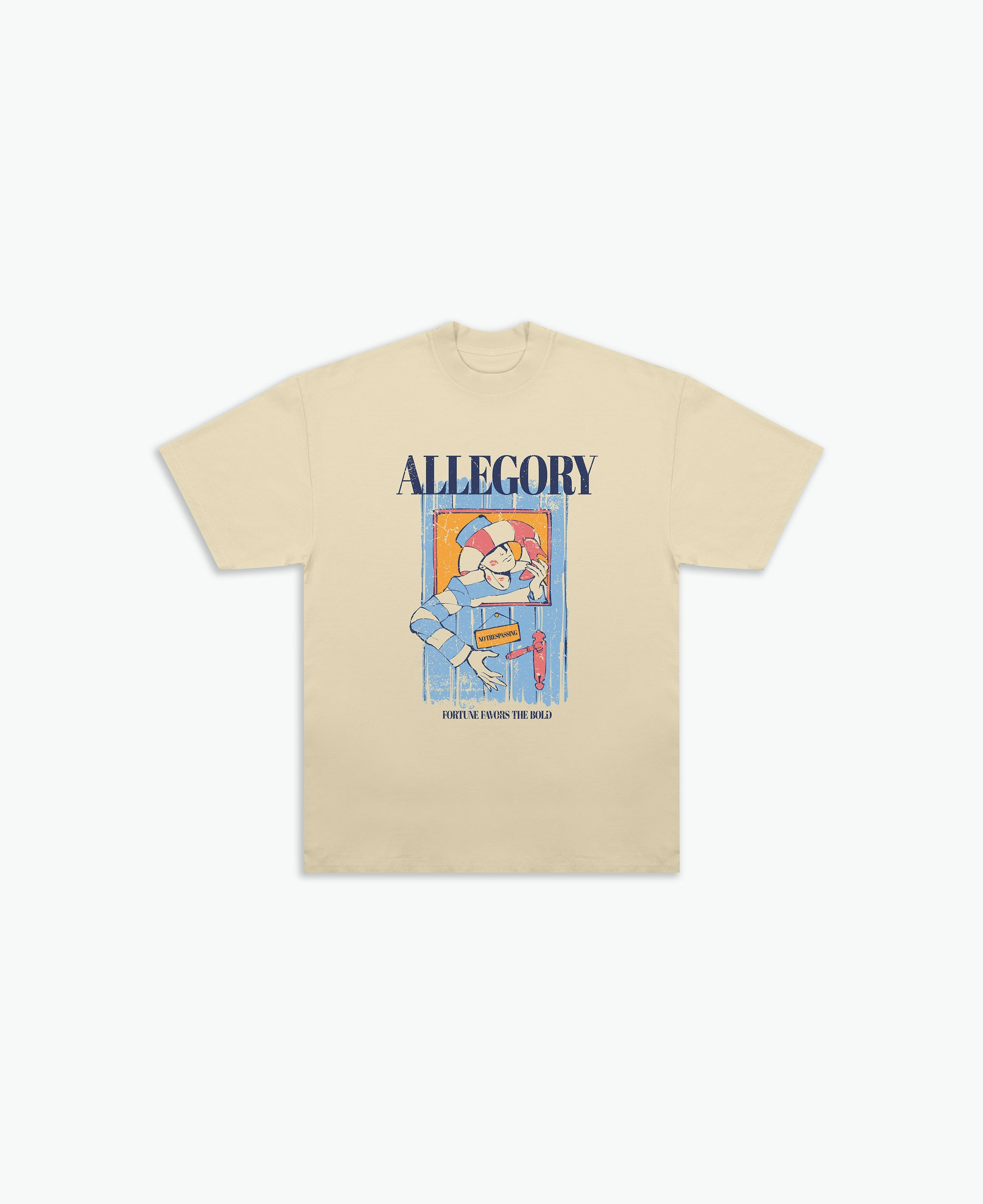 Fortune Favors The Bold Tee / Washed Gold