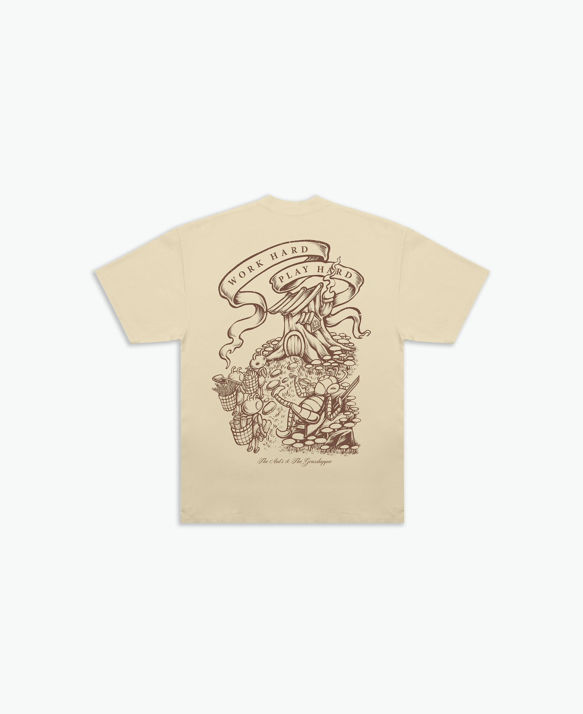 Ant And The Grasshopper Tee / Washed Gold