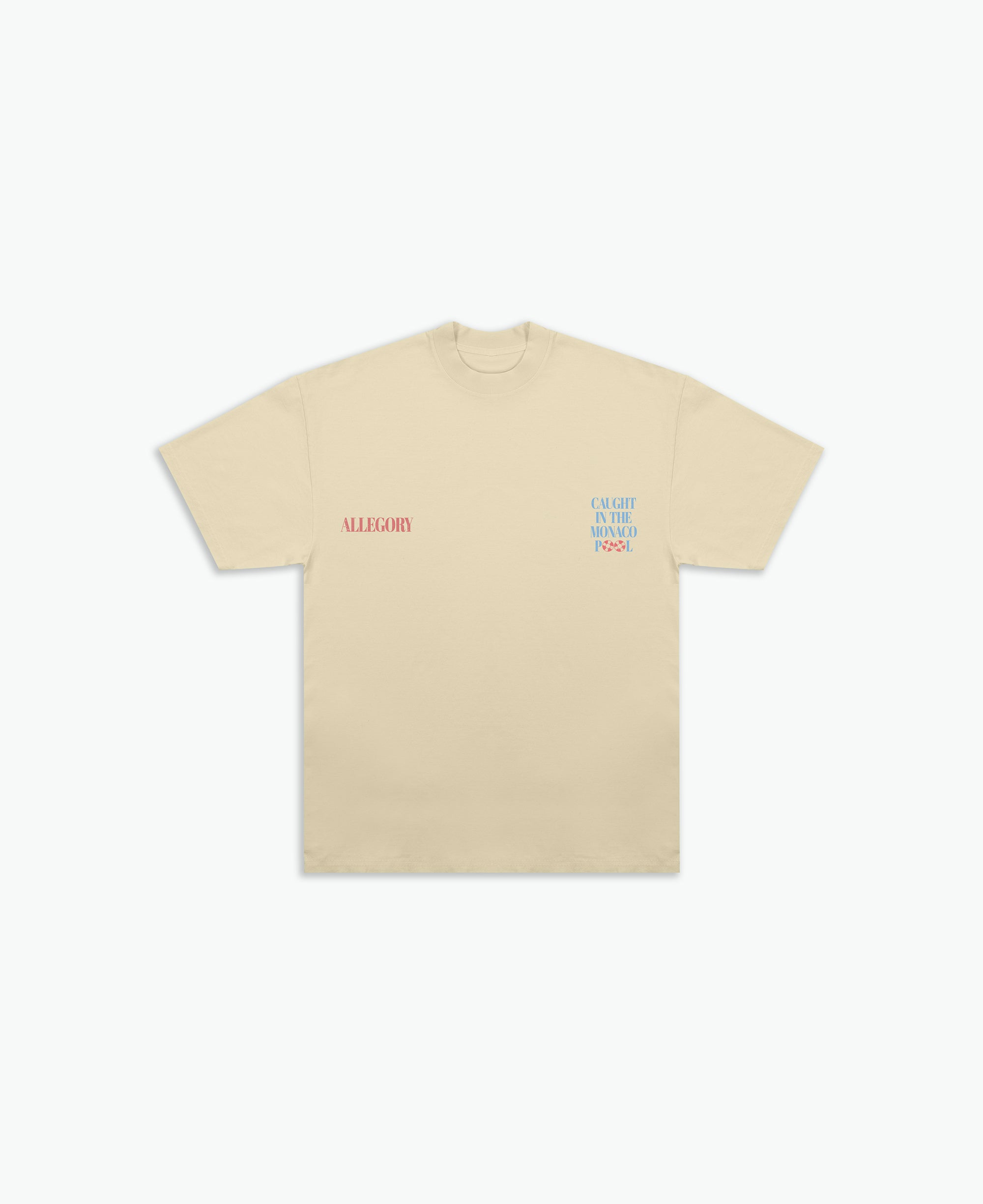 Caught In The Monaco Pool Tee / Washed Gold-2