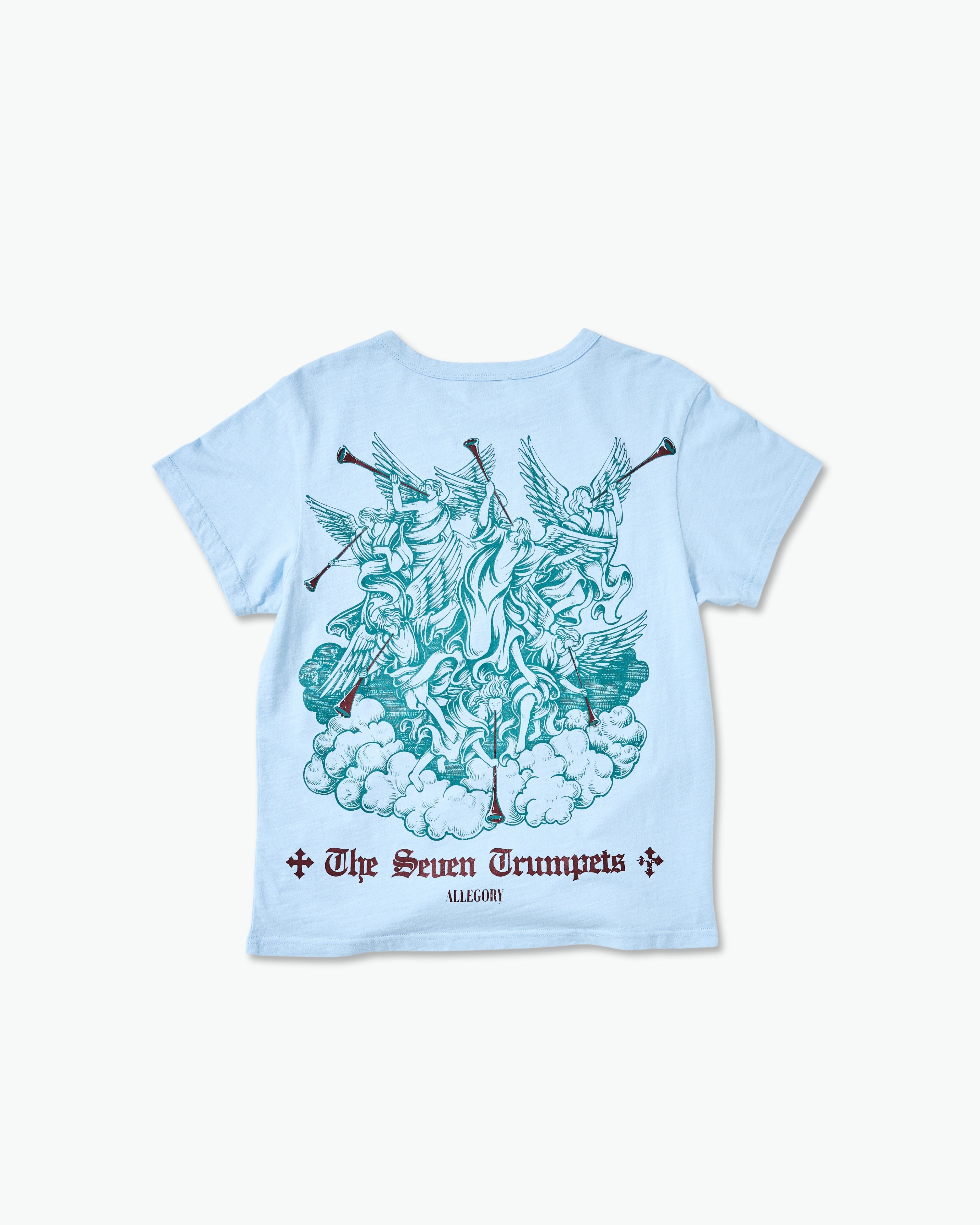 Seven Trumpets Classic Tee / Cloud Blue