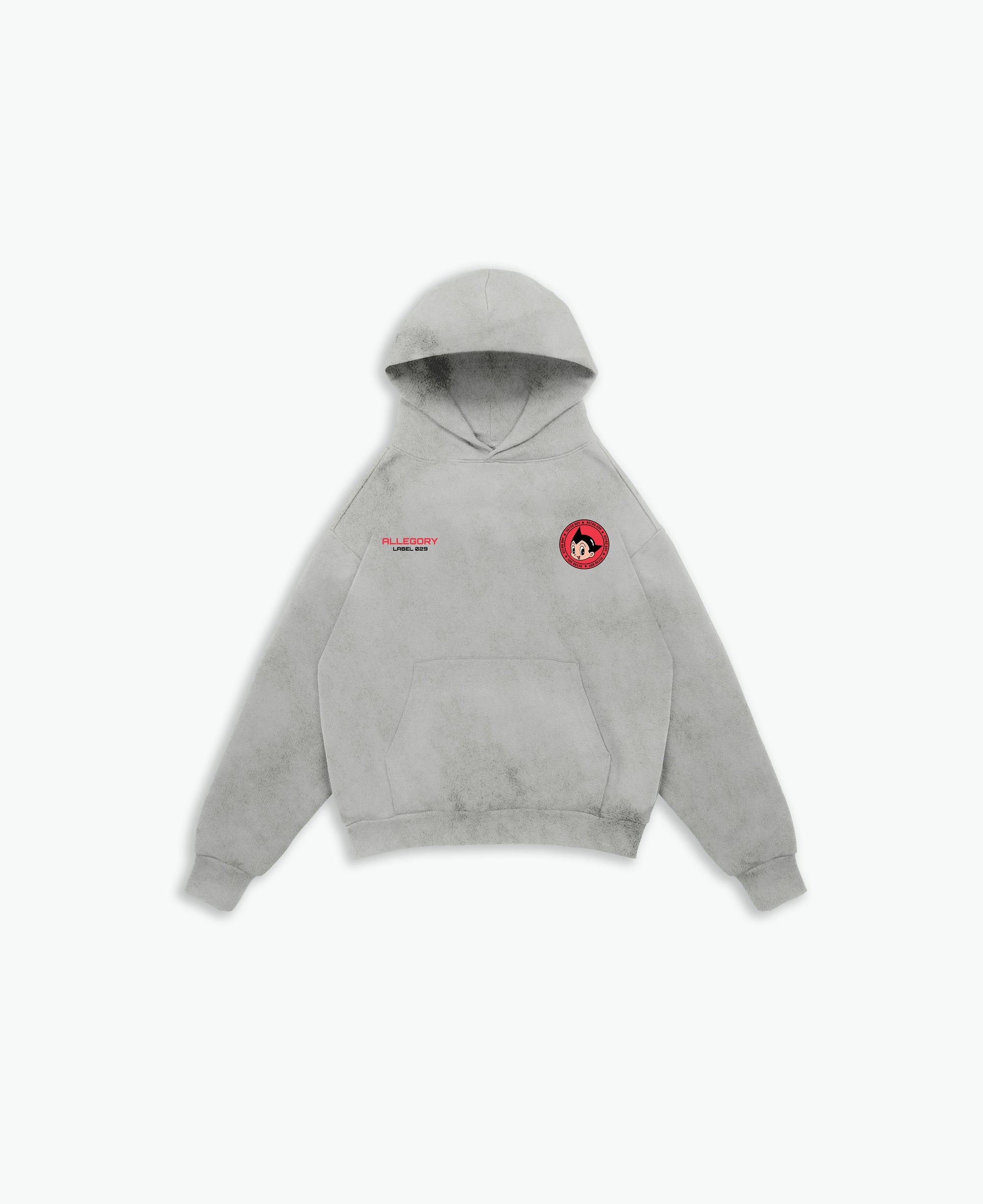 Big Red Boots Hoodie For Astro Boy / Washed Stone-2