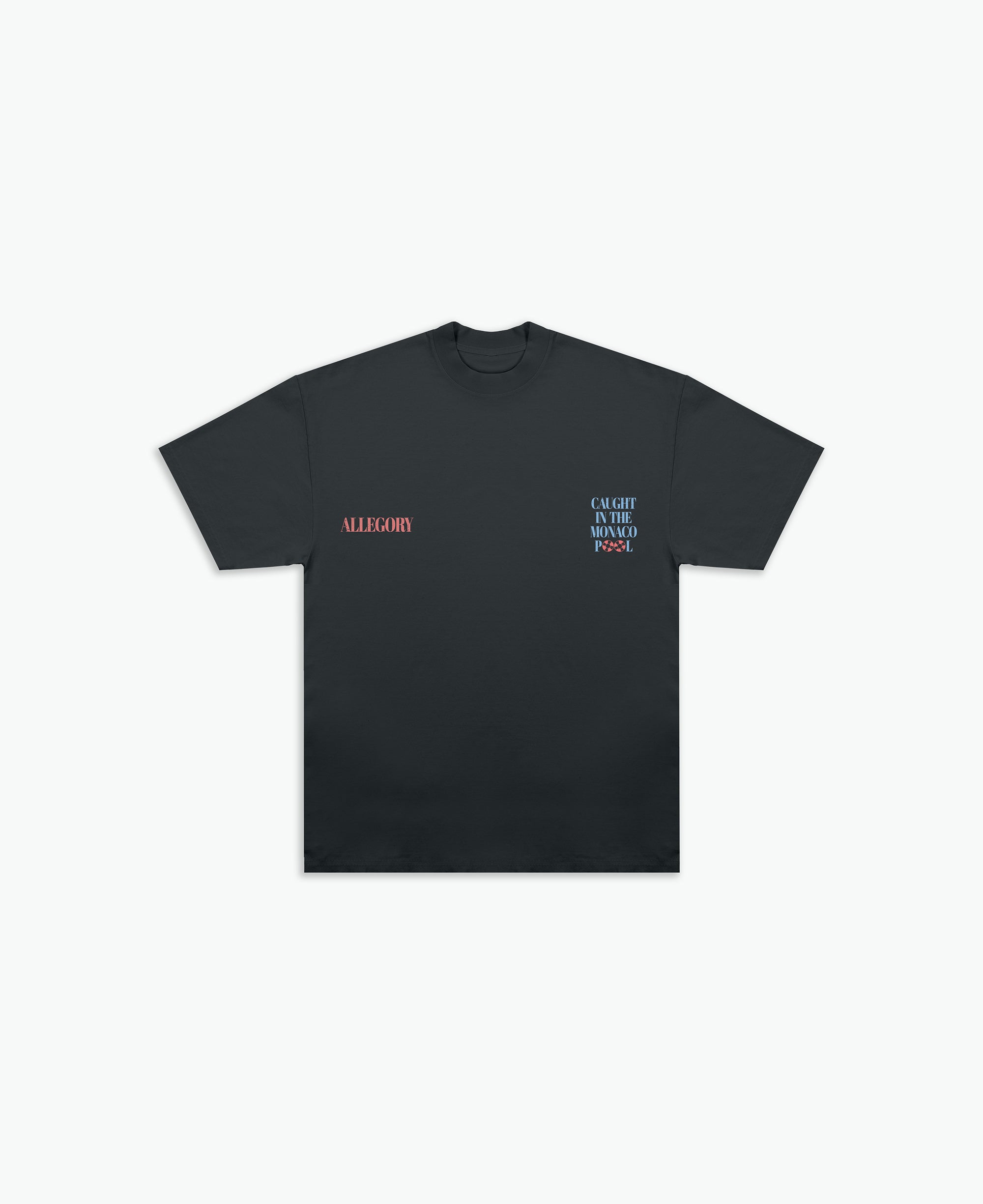 Caught In The Monaco Pool Tee / Charcoal