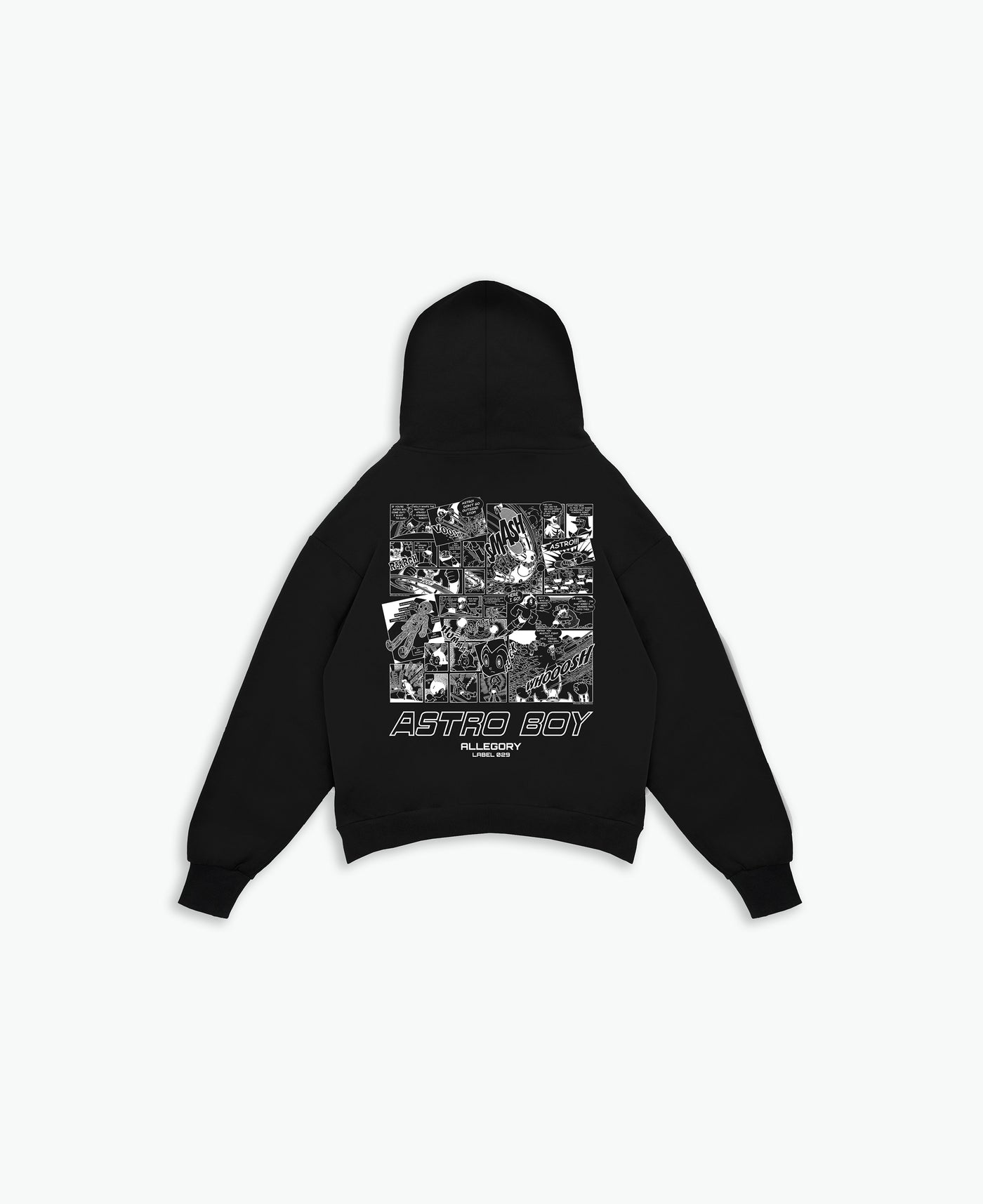 Manga Panel Hoodie For Astro Boy / Black