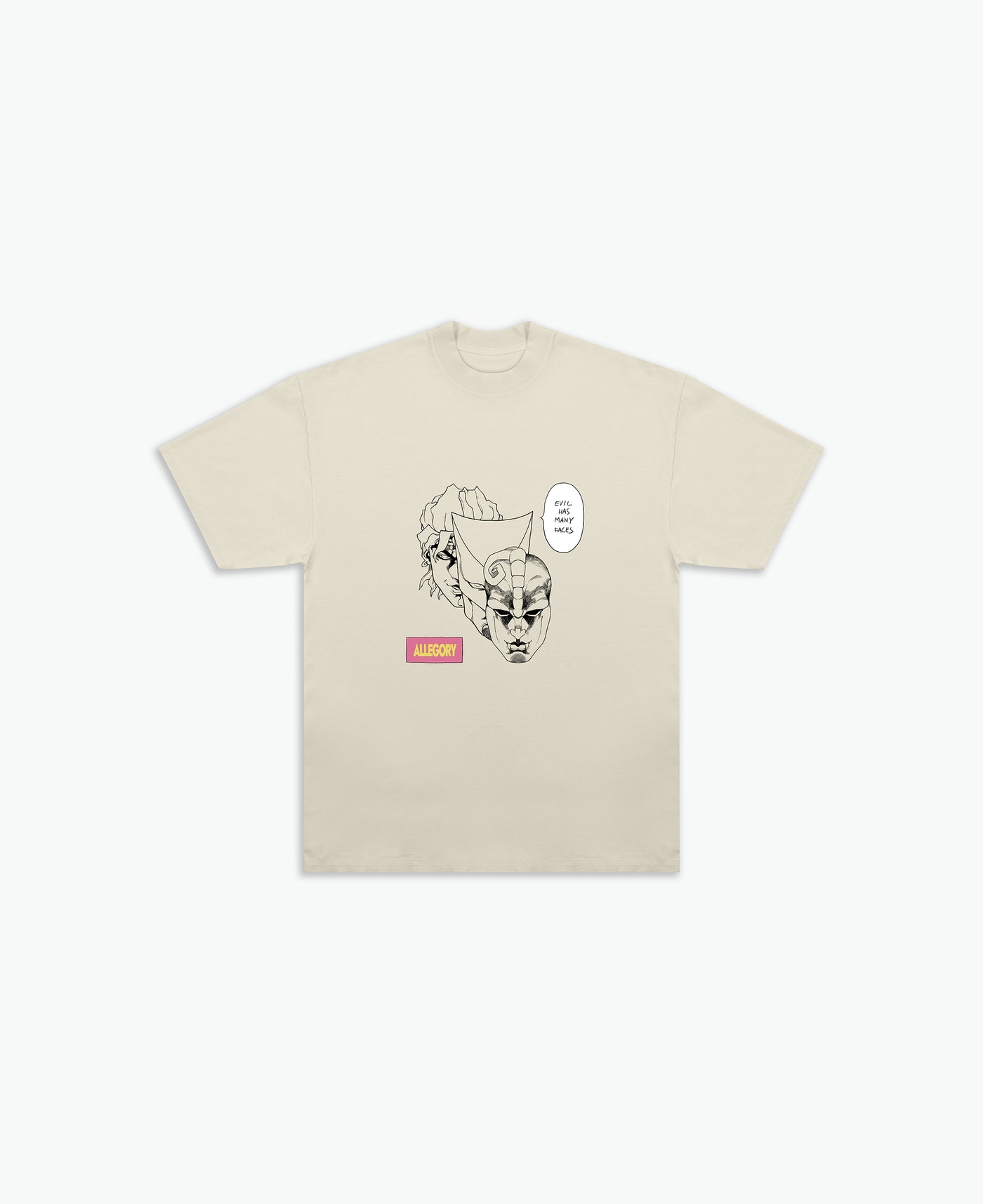 Faces Of Evil Tee / Cream