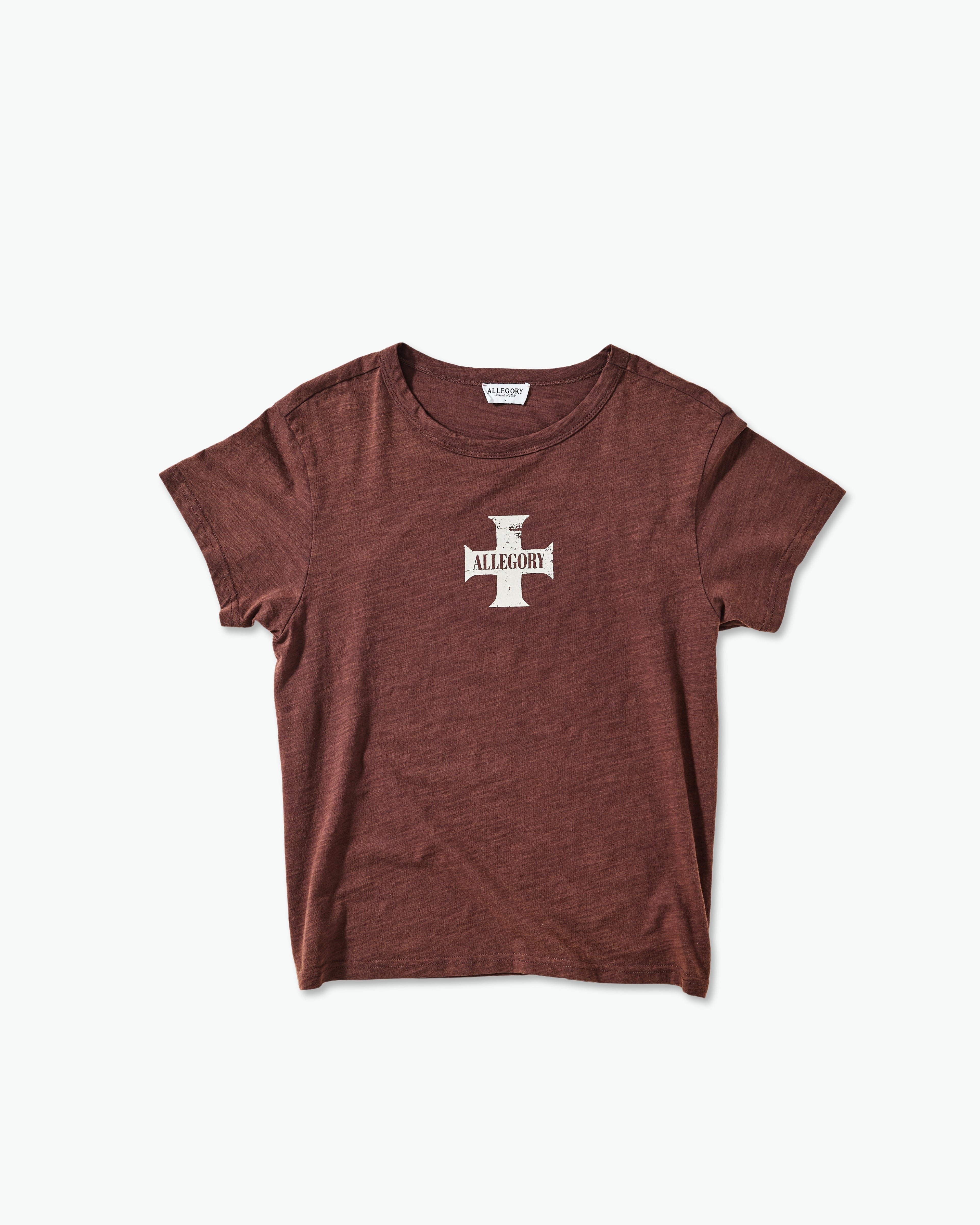 The Cross Classic Tee / Washed Coffee-2