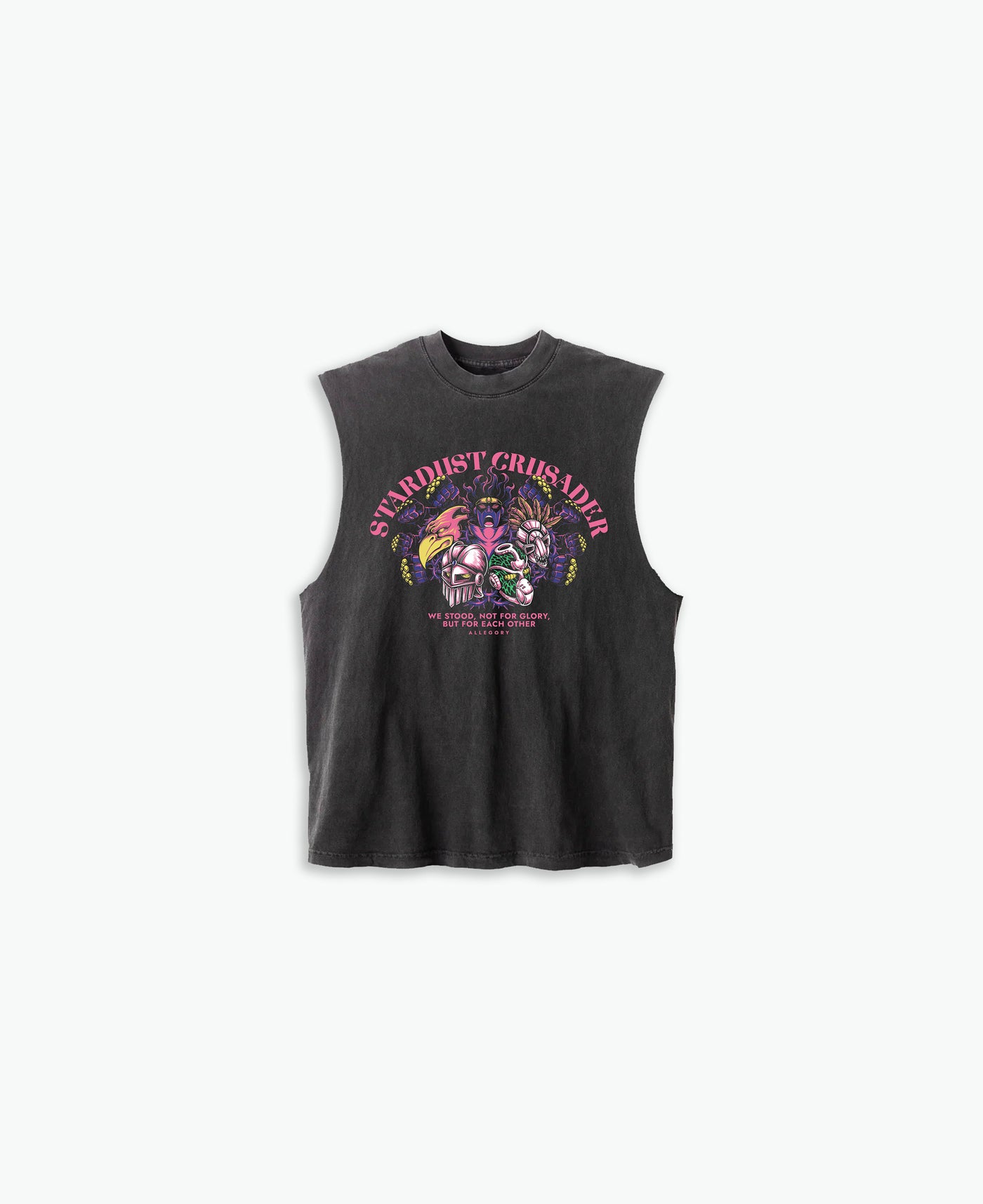 The Gang Stands Together Cut-Off Tank / Vintage Black