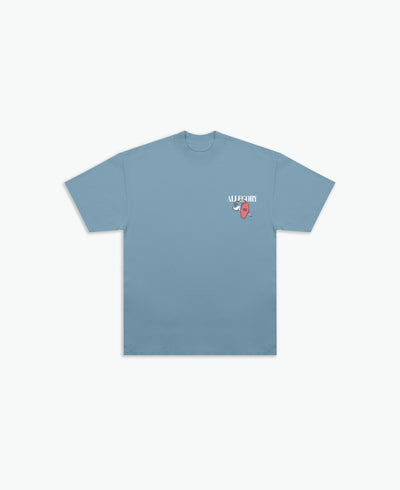 The Lemonade Was Sweet Today Tee / Soft Denim Blue