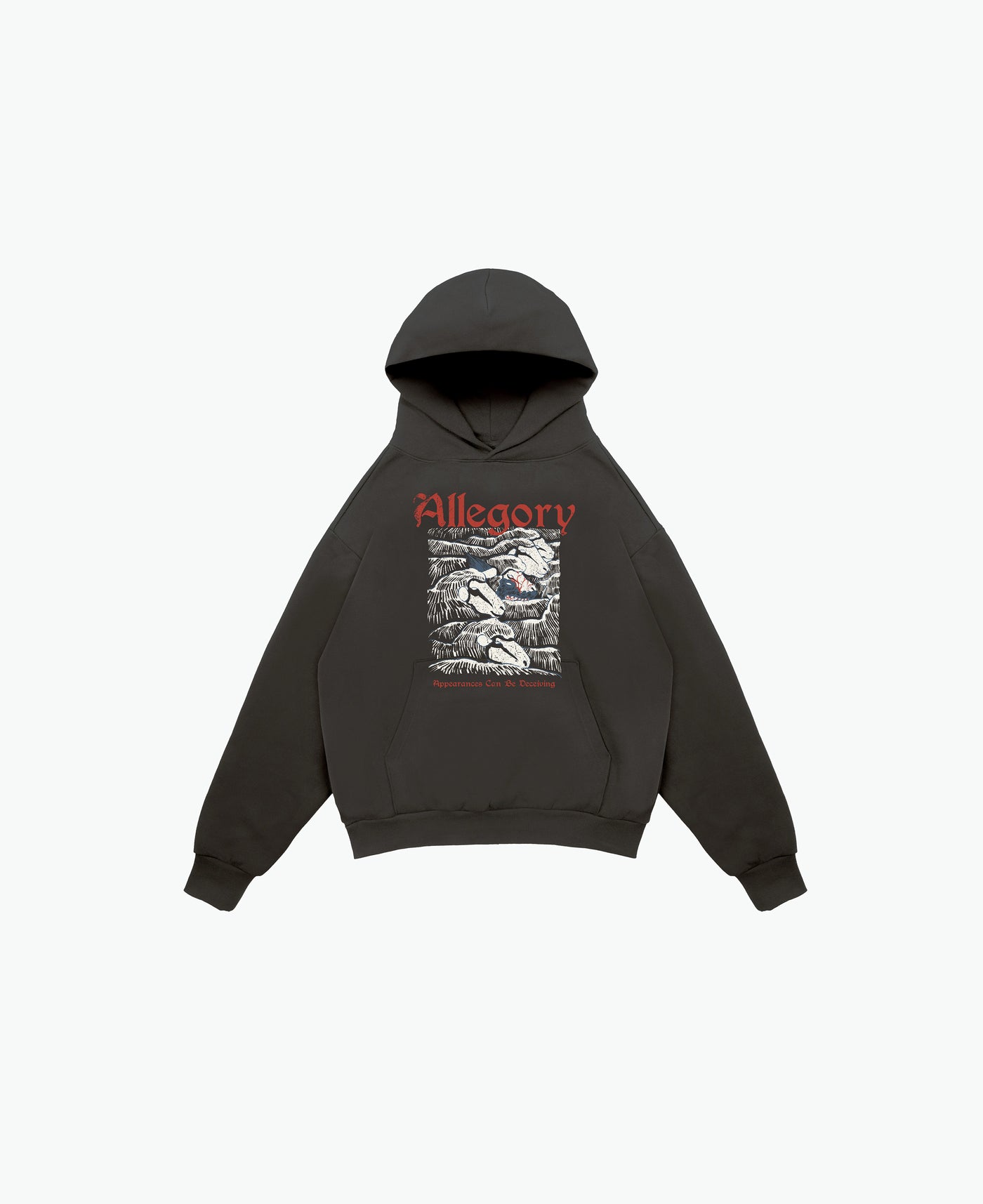 Wolf In Sheep Clothing Hoodie / Charcoal