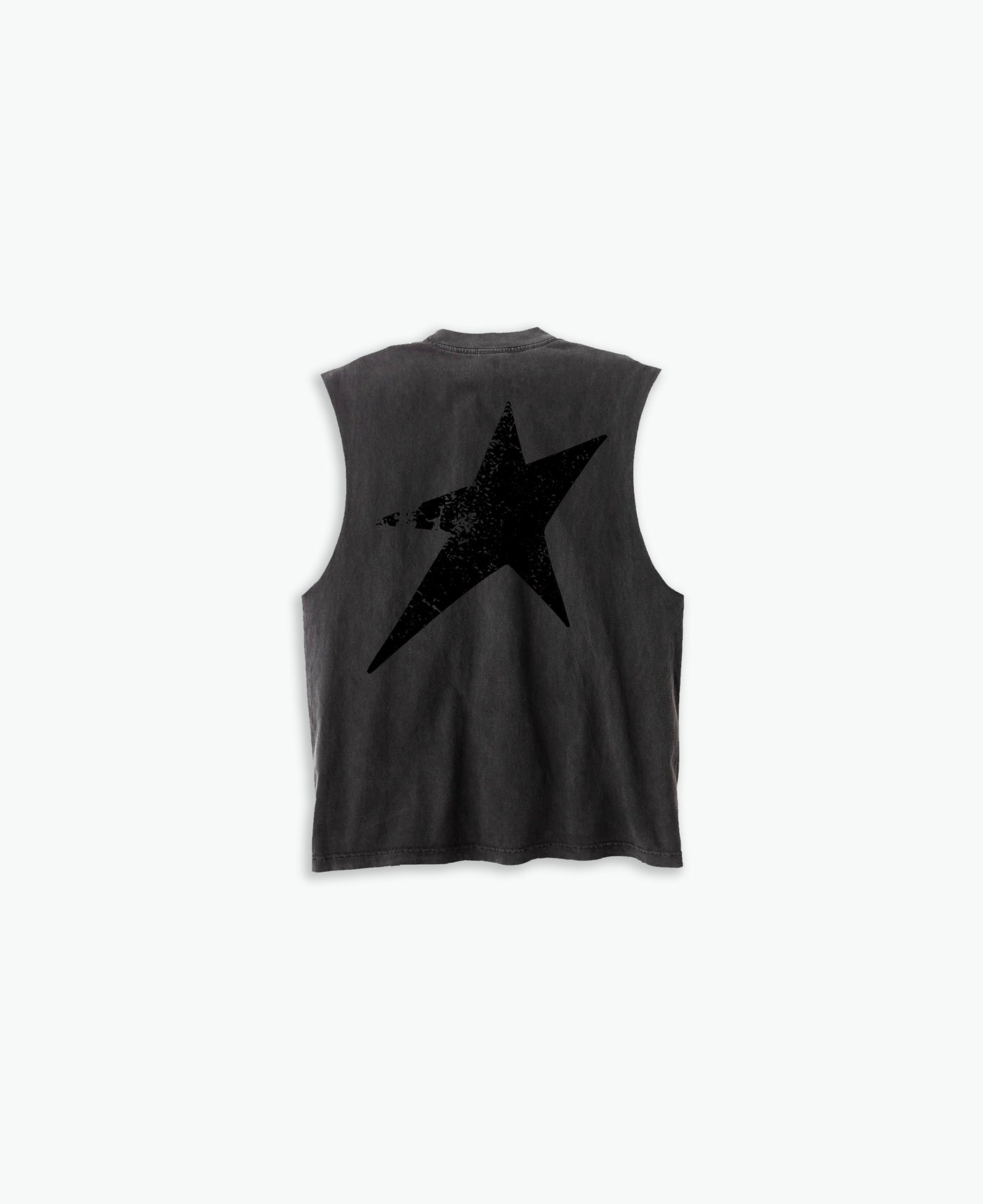 Birthmark Star Cut-Off Tank / Vintage Black