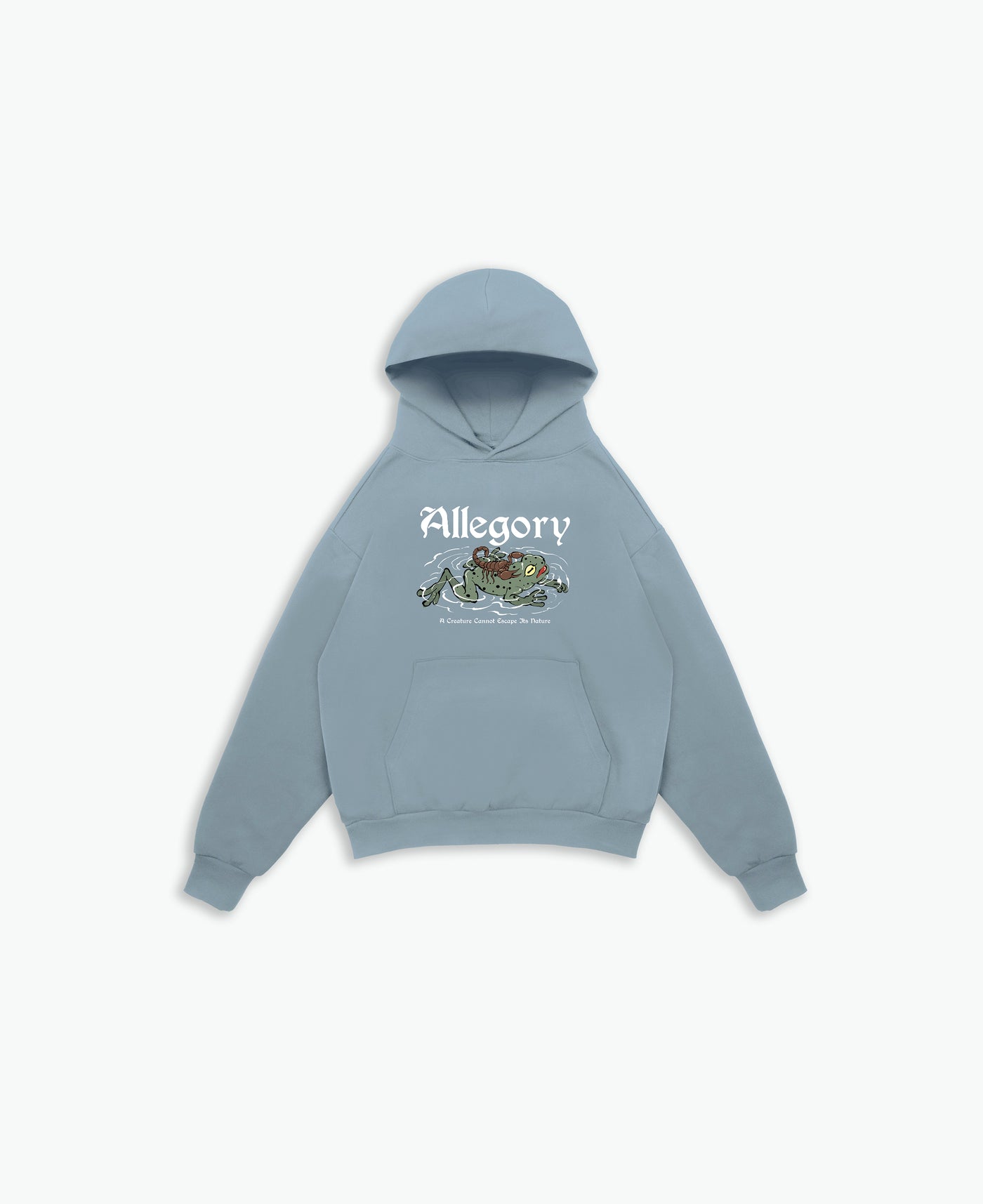 Scorpion and The Frog Hoodie / Soft Denim Blue