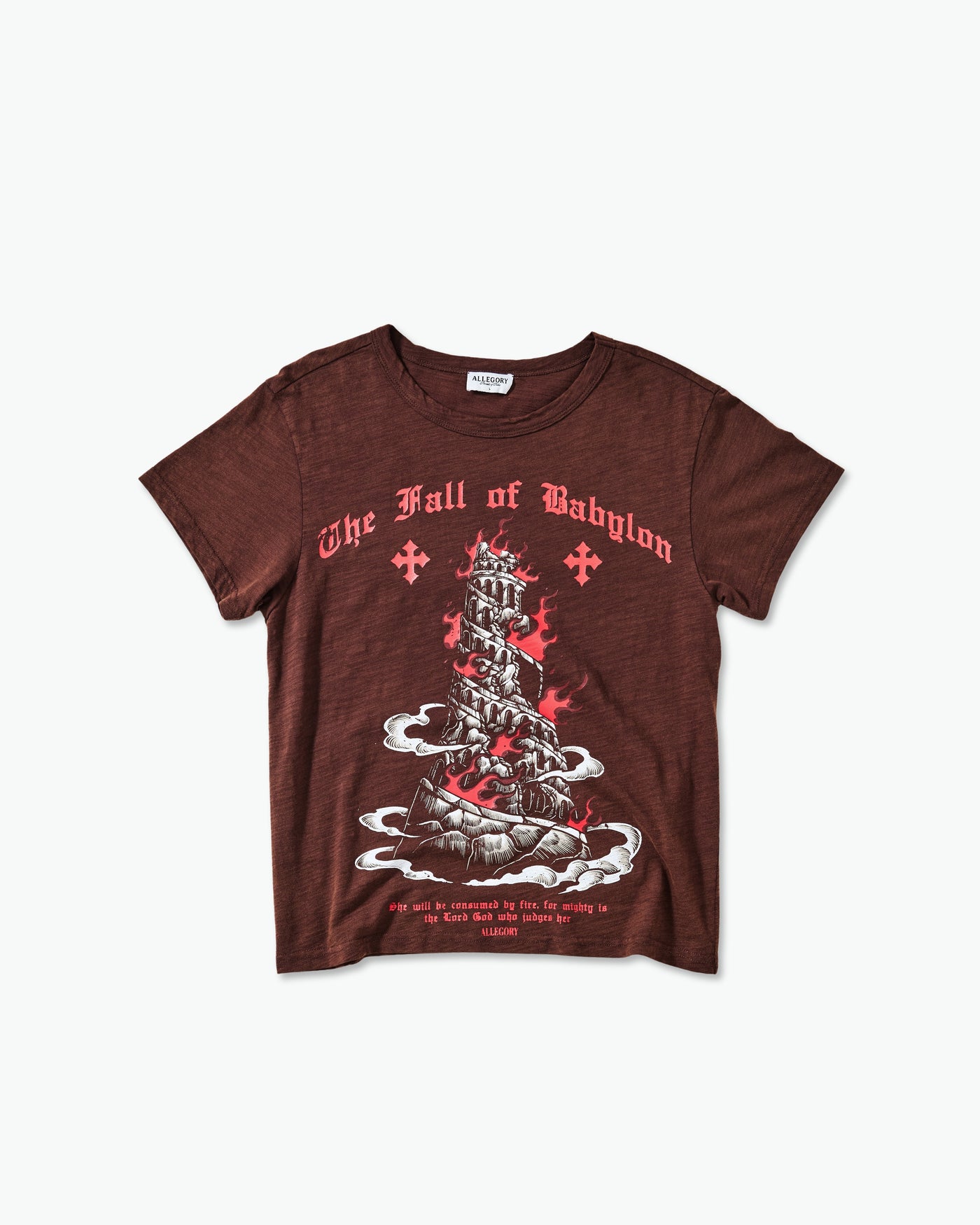 Fall of Babylon Heritage Tee / Washed Coffee