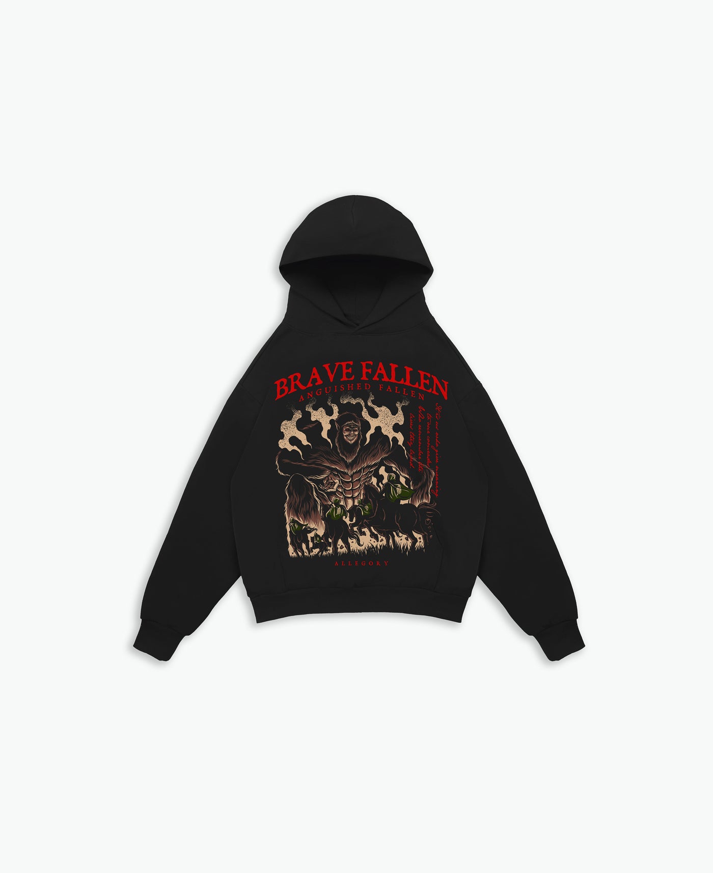 The Brave Fallen Hoodie / Black