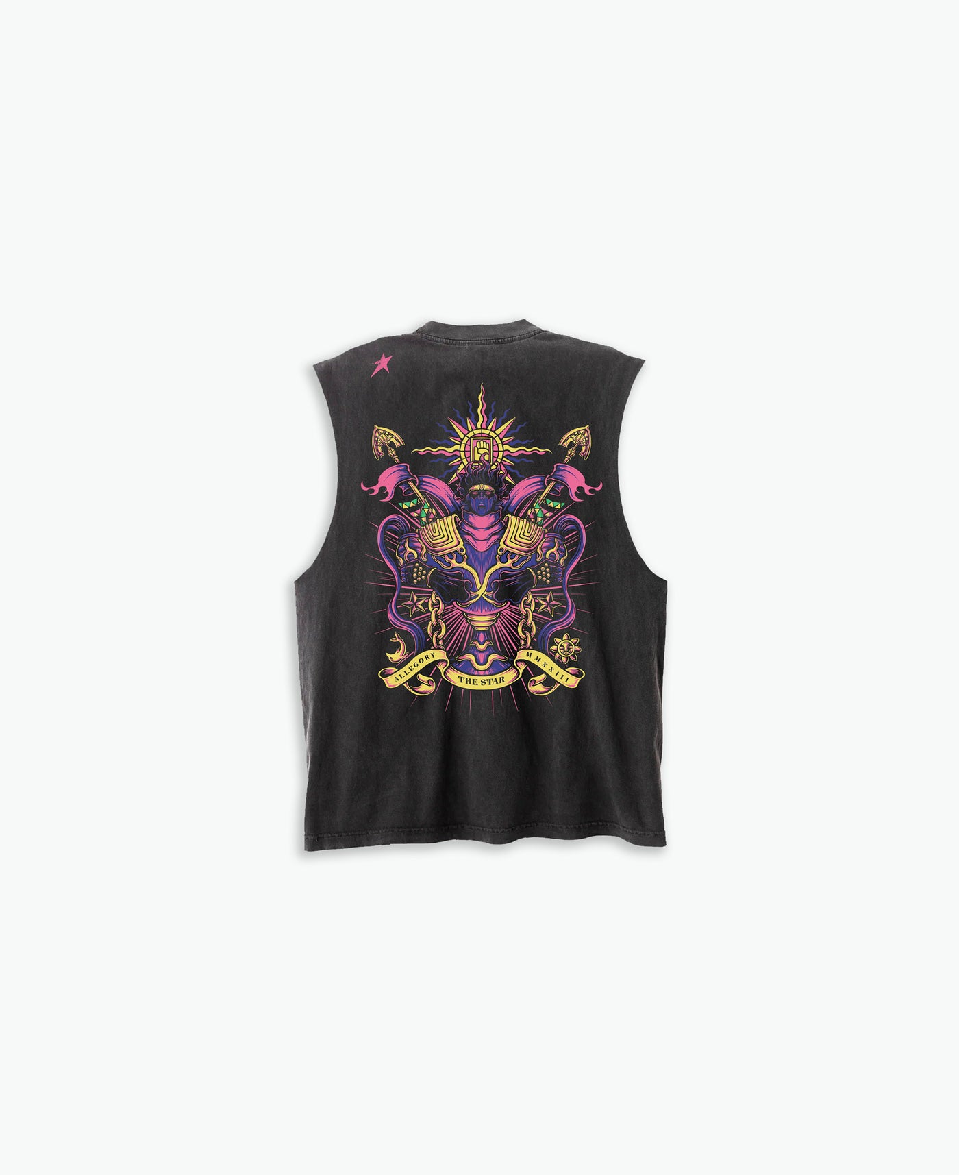 The Star Cut-Off Tank / Vintage Black