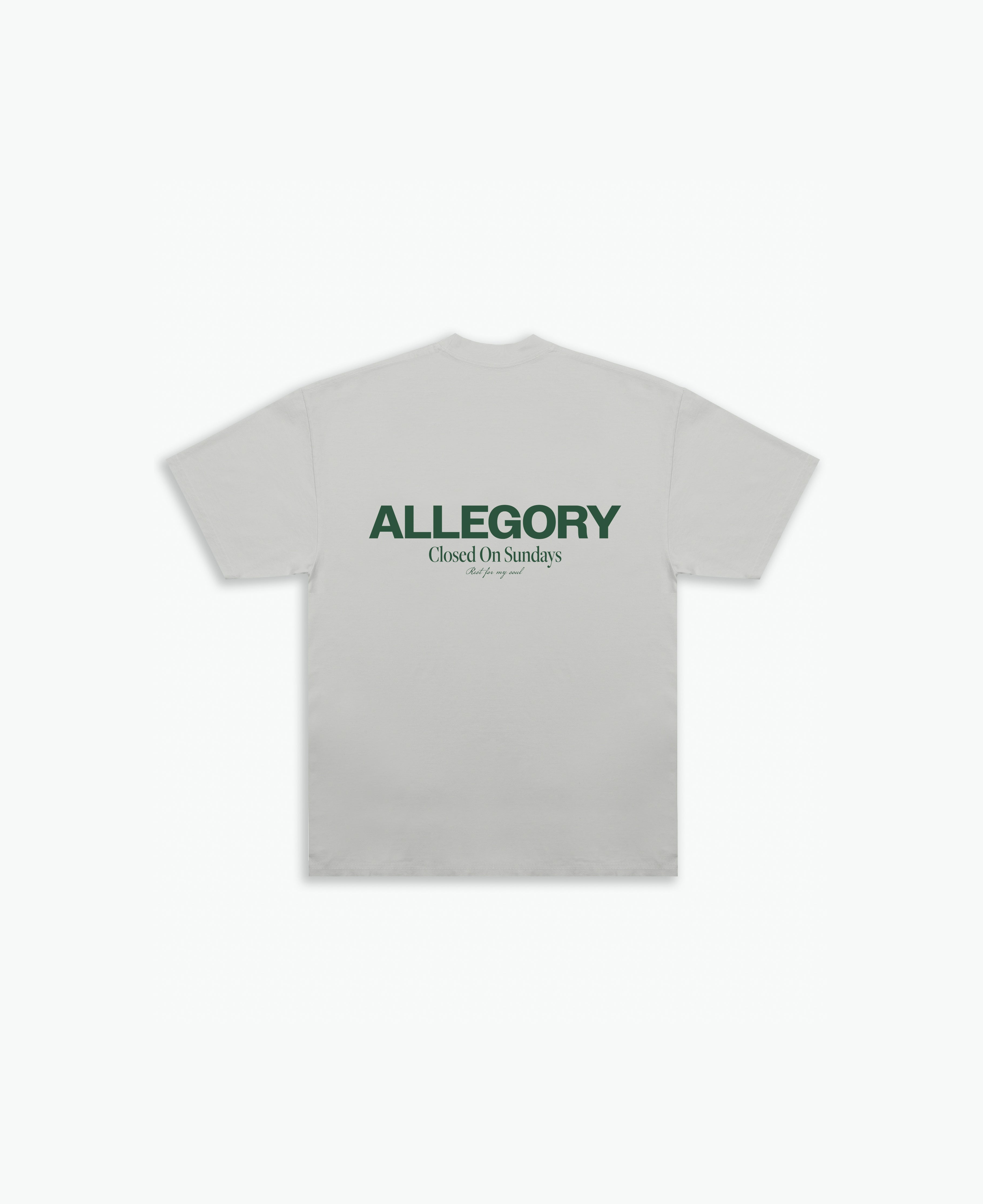 Closed On Sunday Tee / Heather Grey