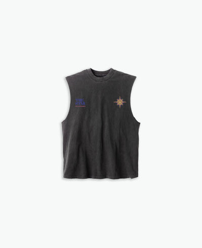 The Star Cut-Off Tank / Vintage Black