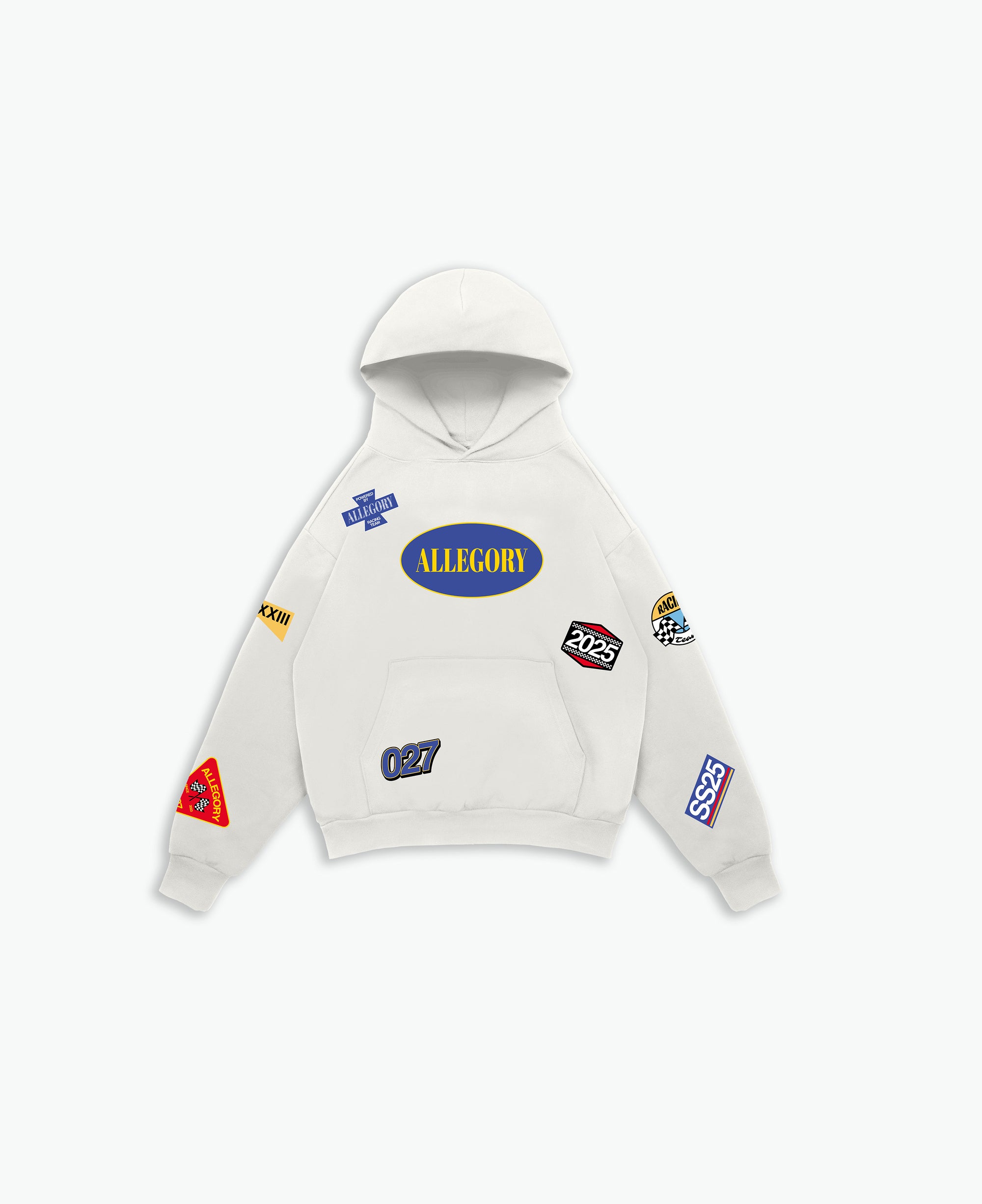 Pit Crew L027 Emblem Hoodie / Off White