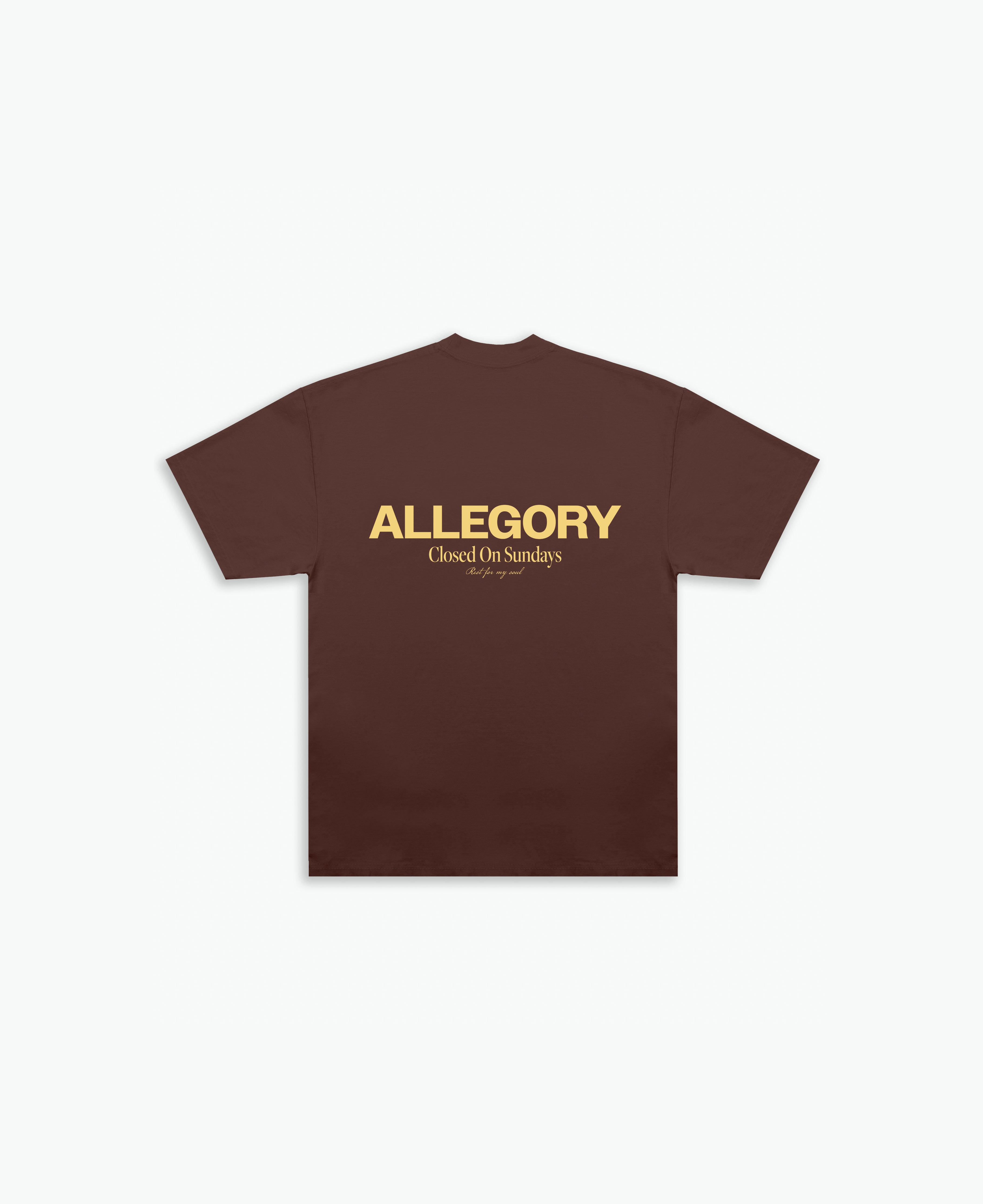 Closed On Sunday Tee / Brown