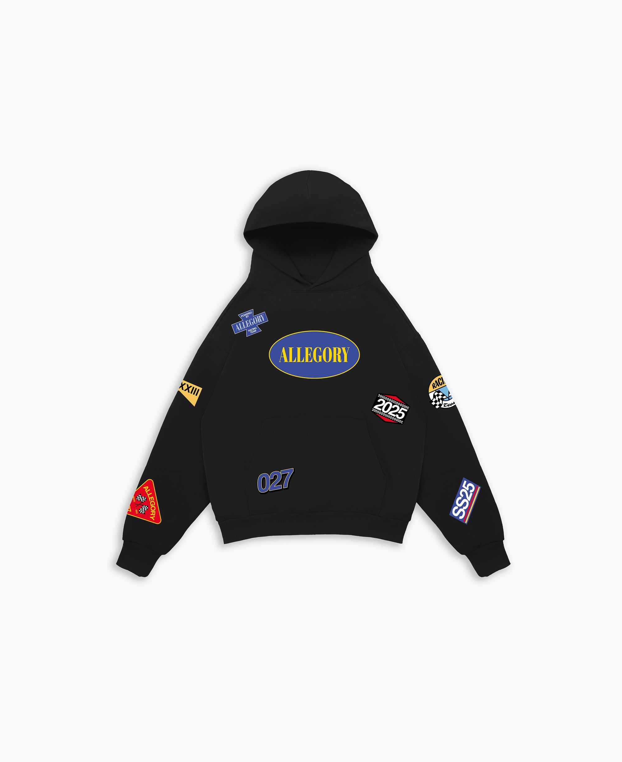 Pit Crew L027 Emblem Hoodie / Black