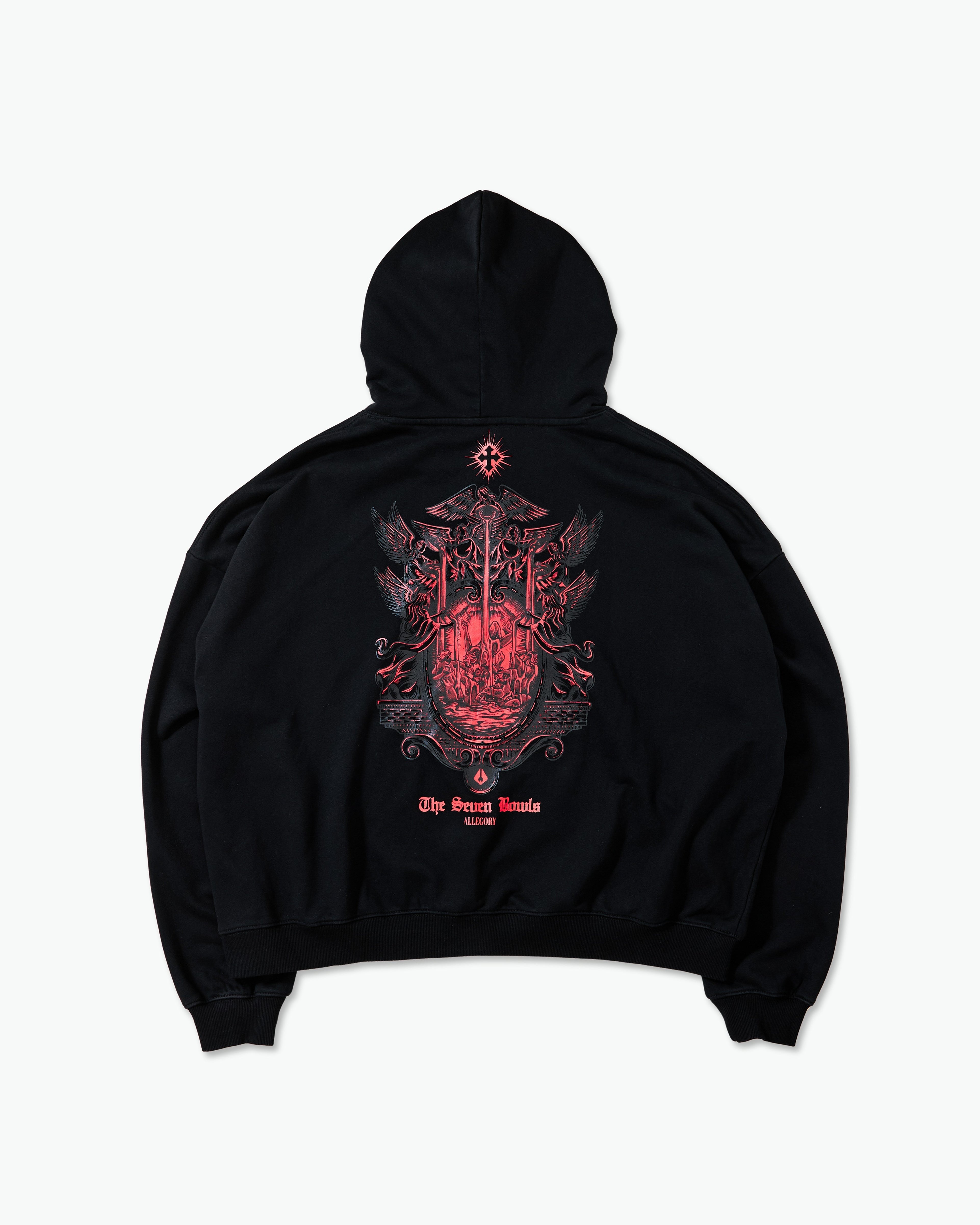 The Seven Bowls Hoodie / Black